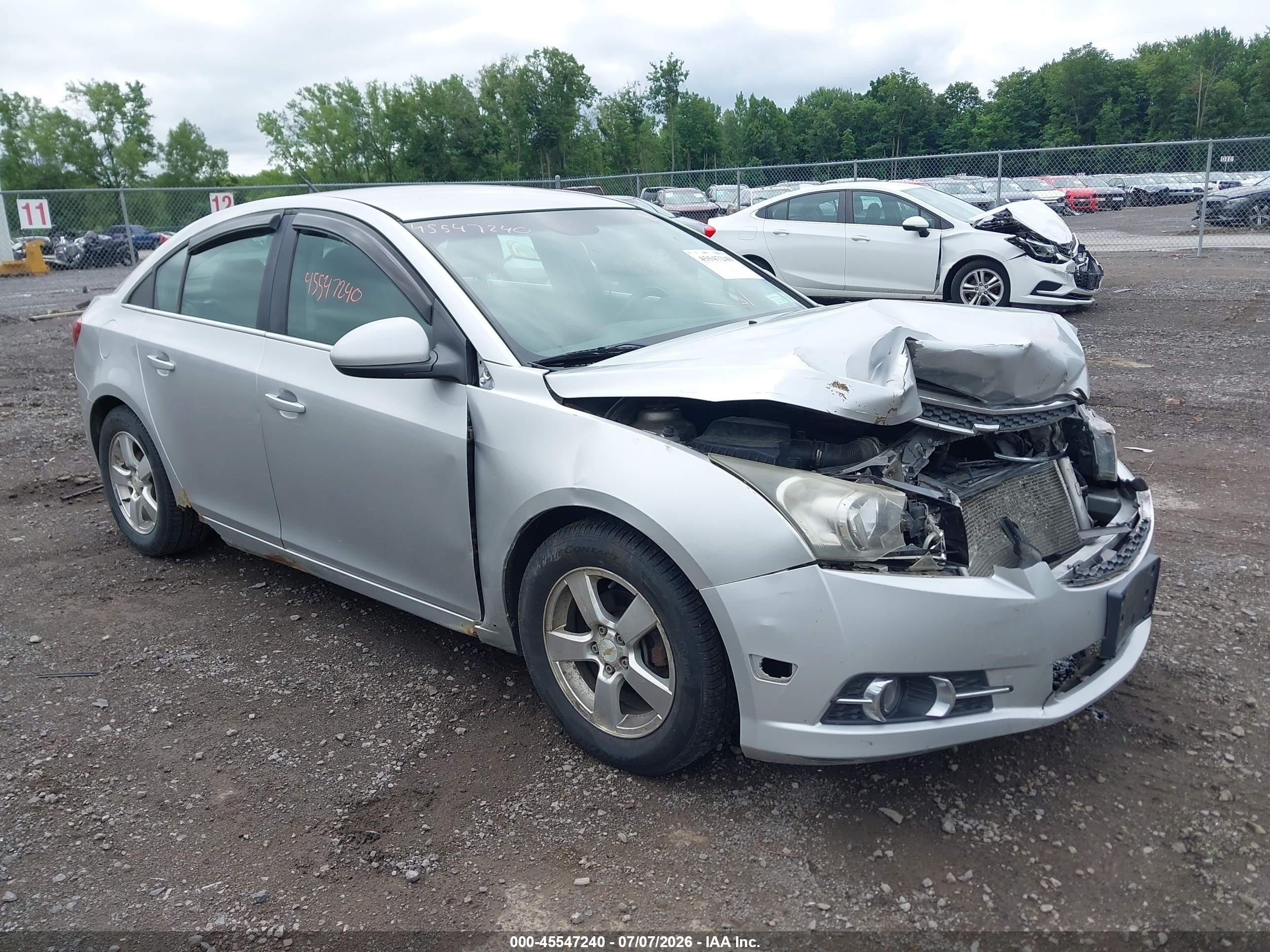2011 Chevrolet Cruze 1lt Gray vin: 1G1PF5S95B7266137