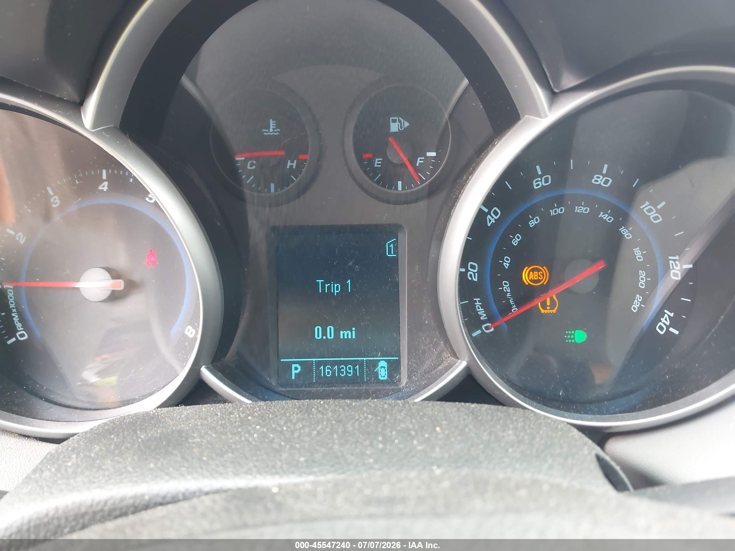 2011 Chevrolet Cruze 1lt Gray vin: 1G1PF5S95B7266137