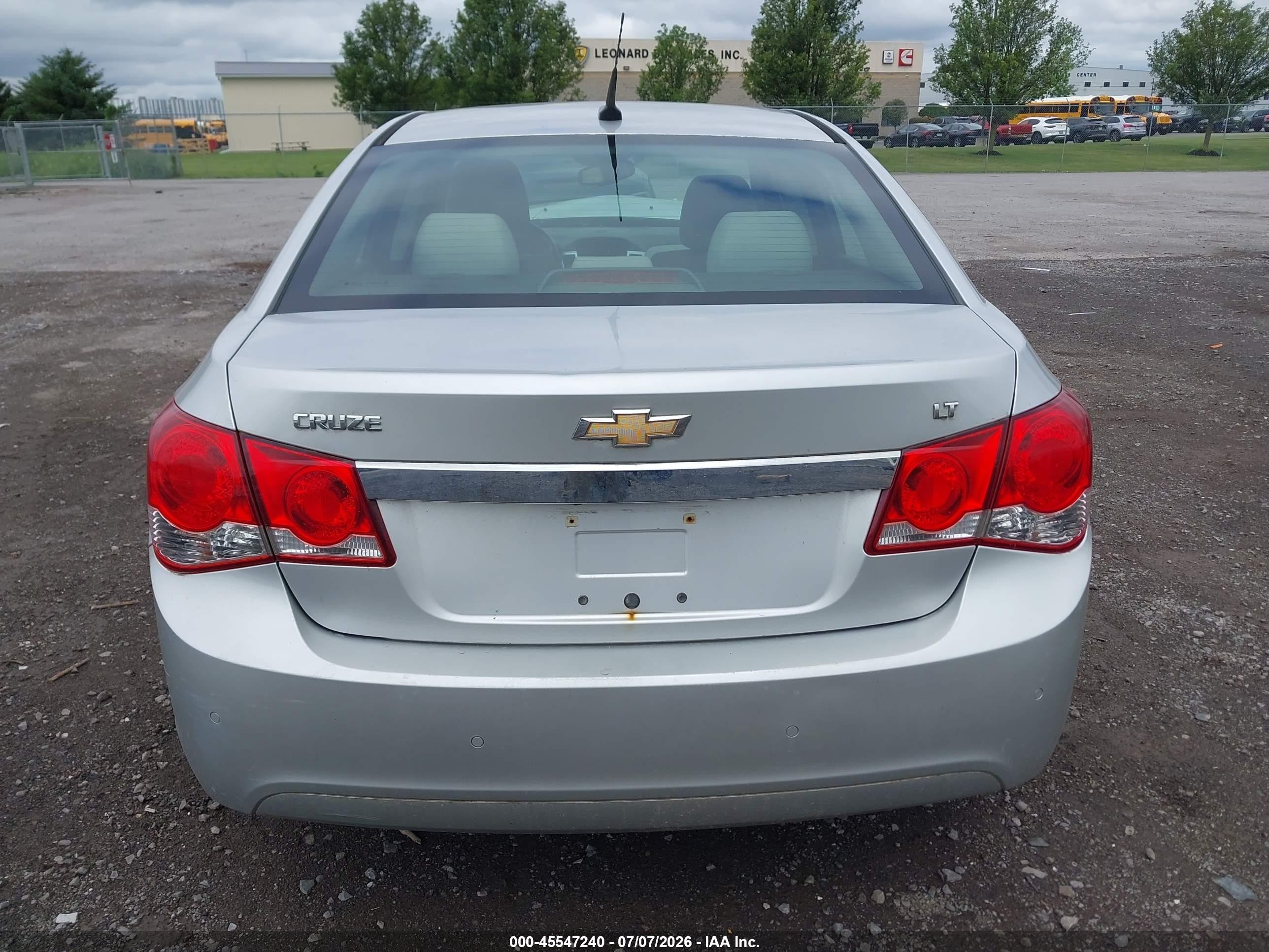 2011 Chevrolet Cruze 1lt Gray vin: 1G1PF5S95B7266137