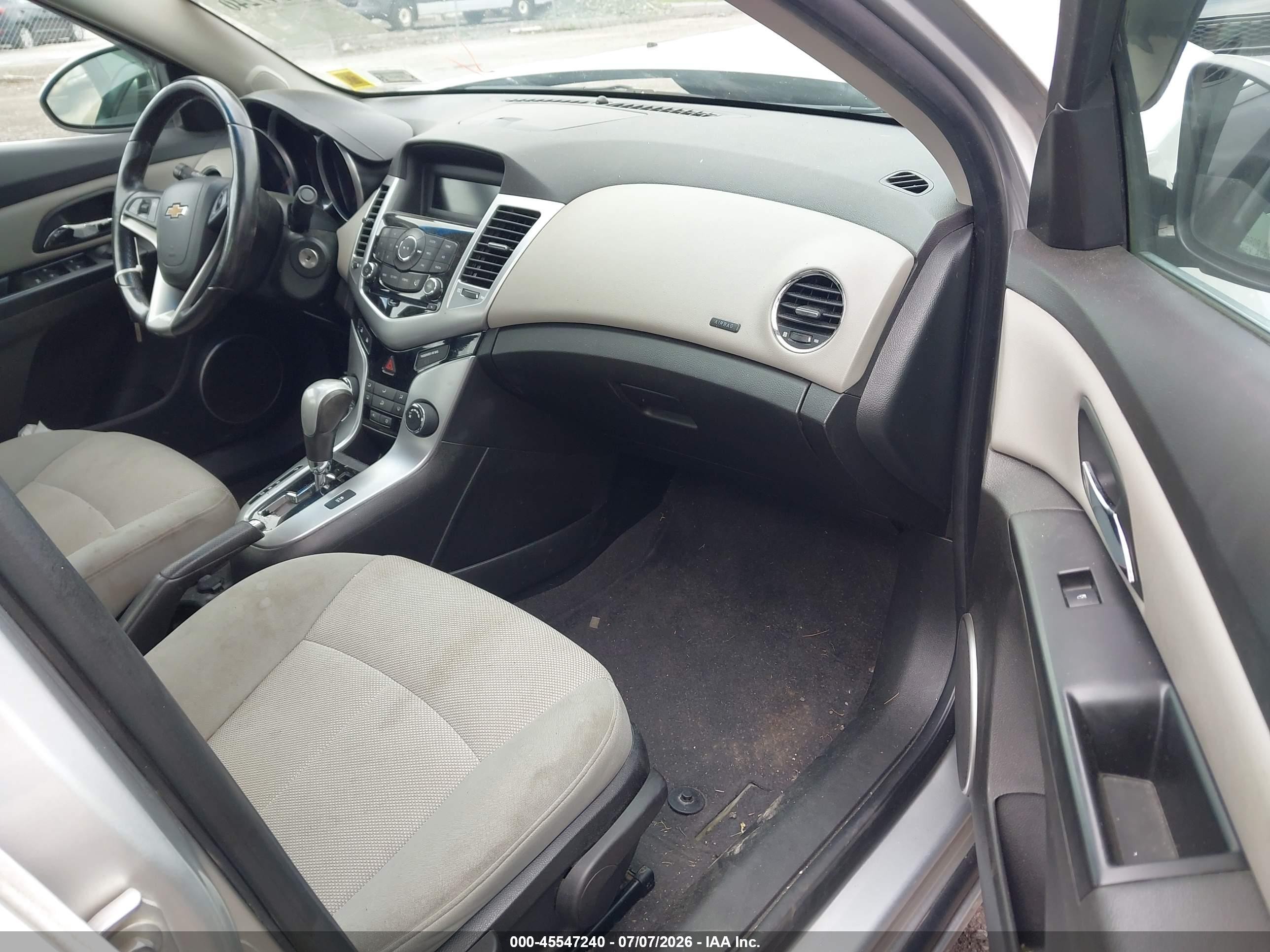 2011 Chevrolet Cruze 1lt Gray vin: 1G1PF5S95B7266137
