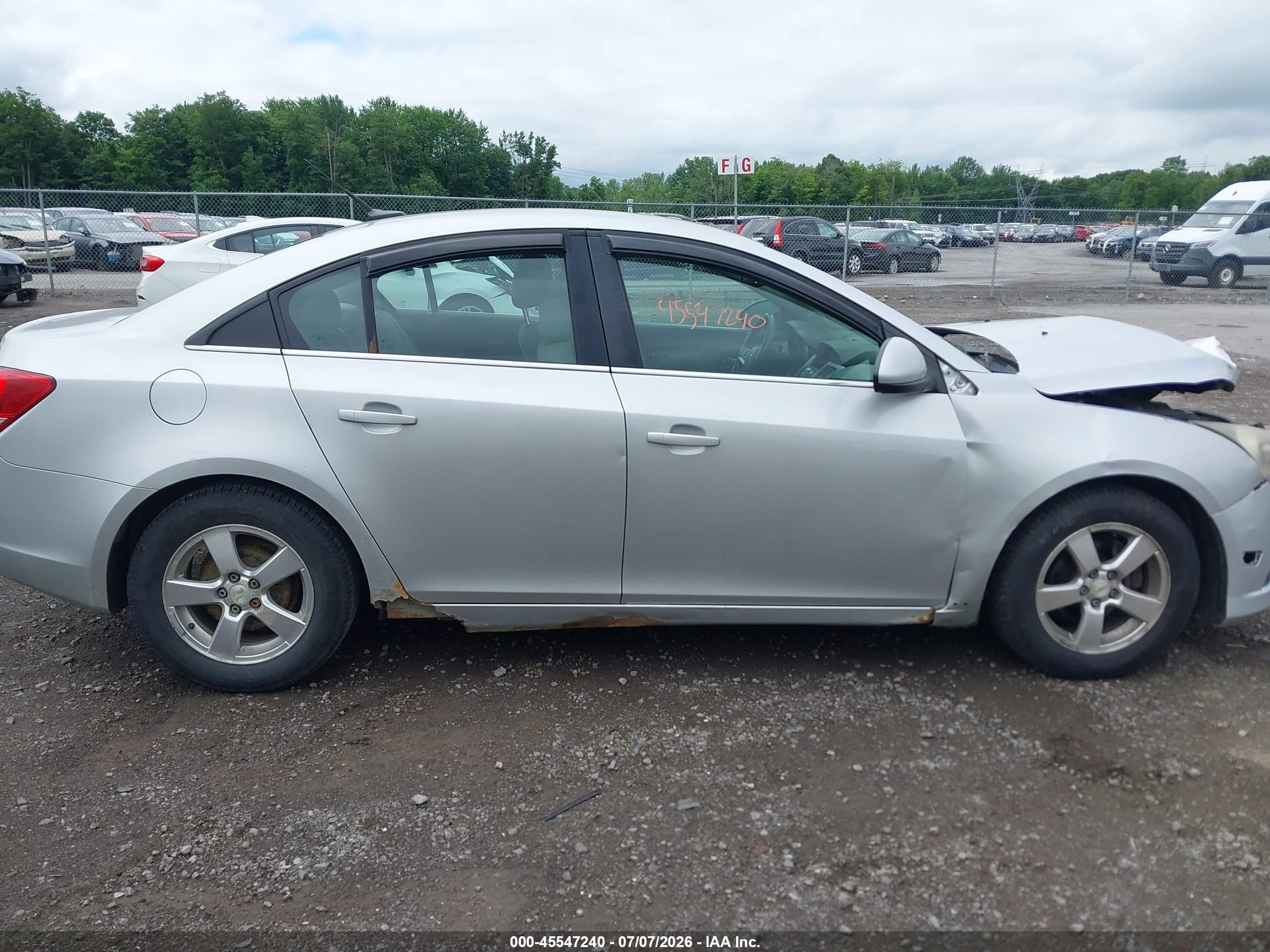 2011 Chevrolet Cruze 1lt Gray vin: 1G1PF5S95B7266137