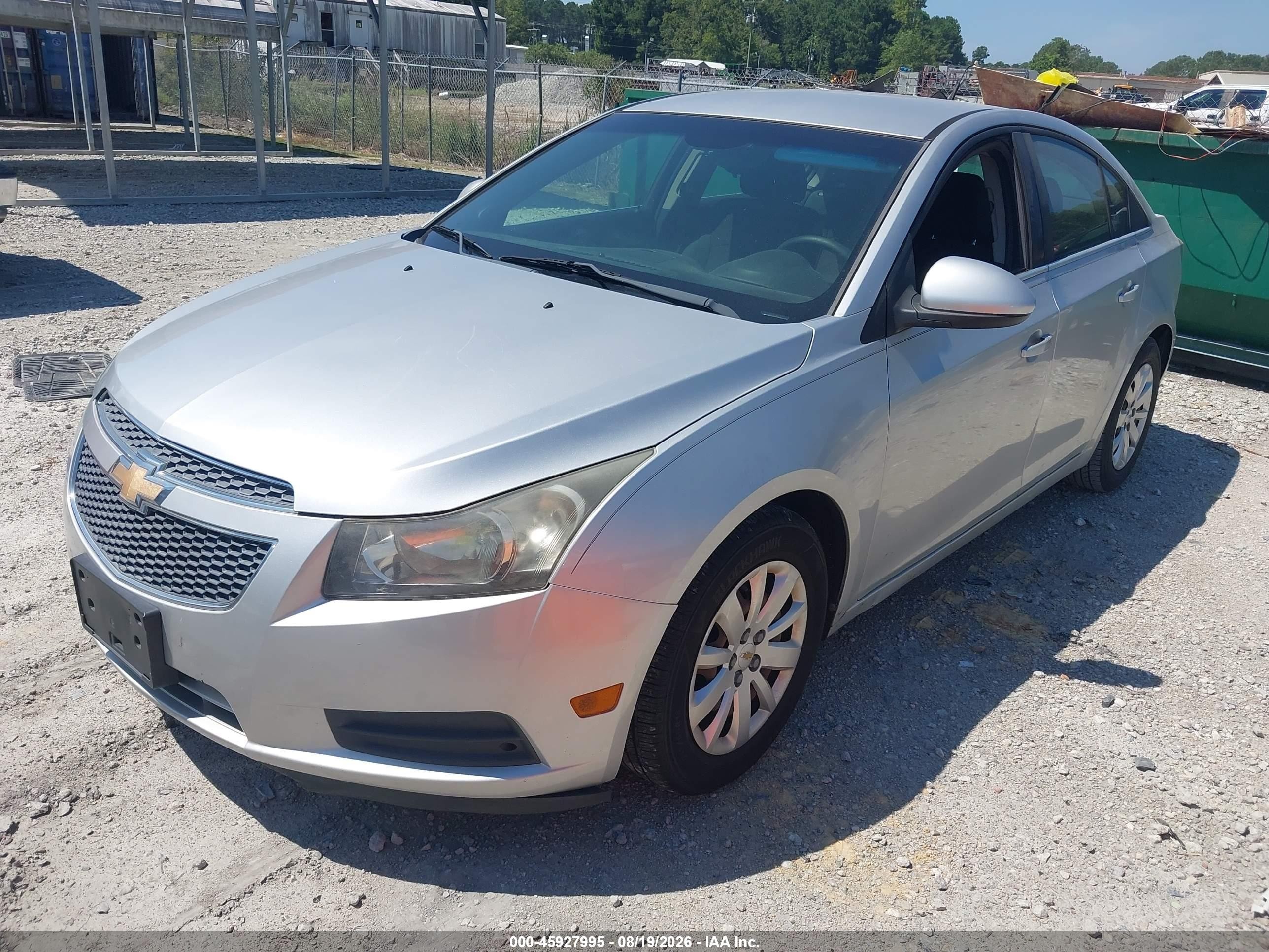 2011 Chevrolet Cruze 1lt Серебряный vin: 1G1PF5S95B7308967