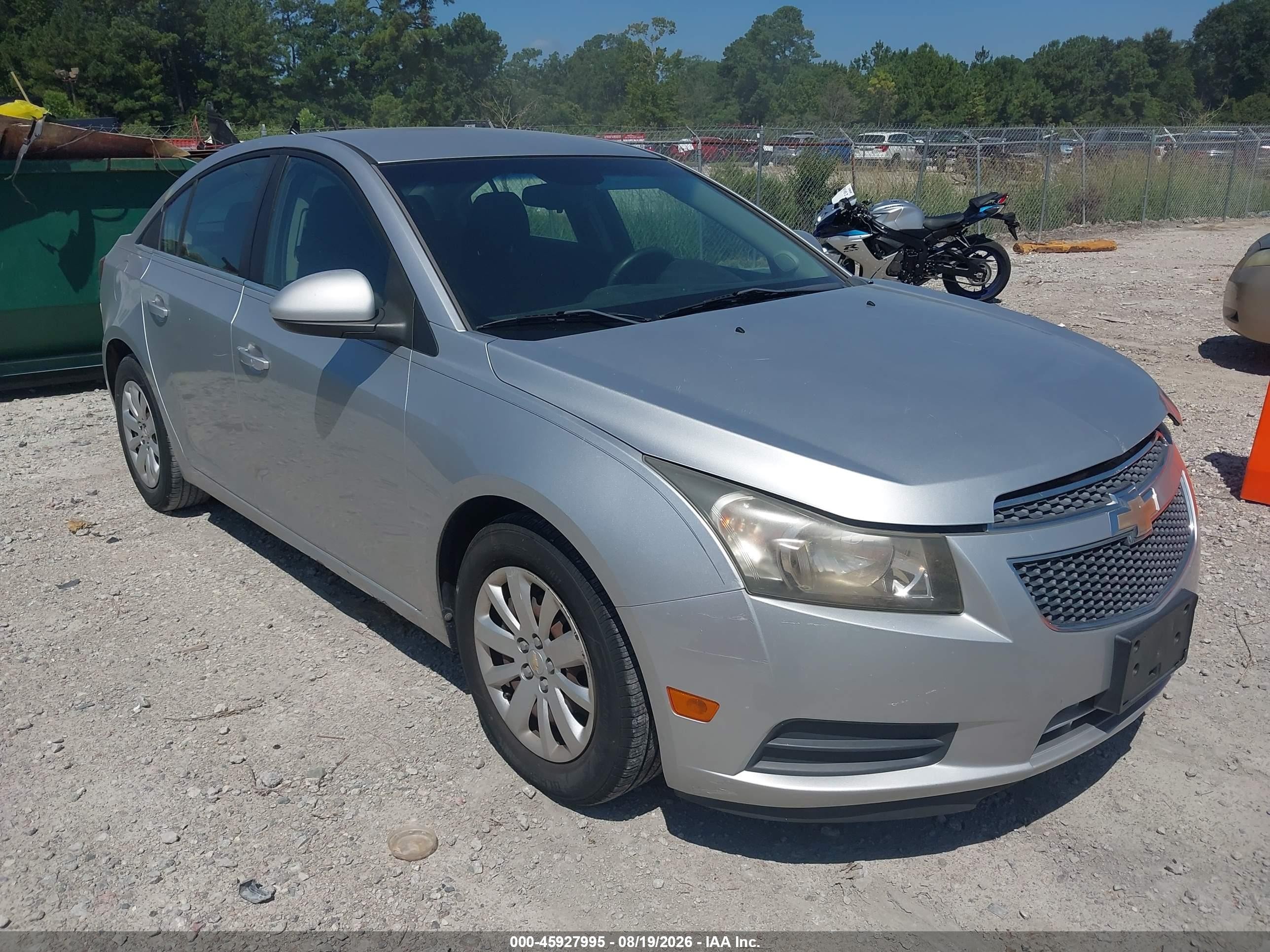 2011 Chevrolet Cruze 1lt Серебряный vin: 1G1PF5S95B7308967