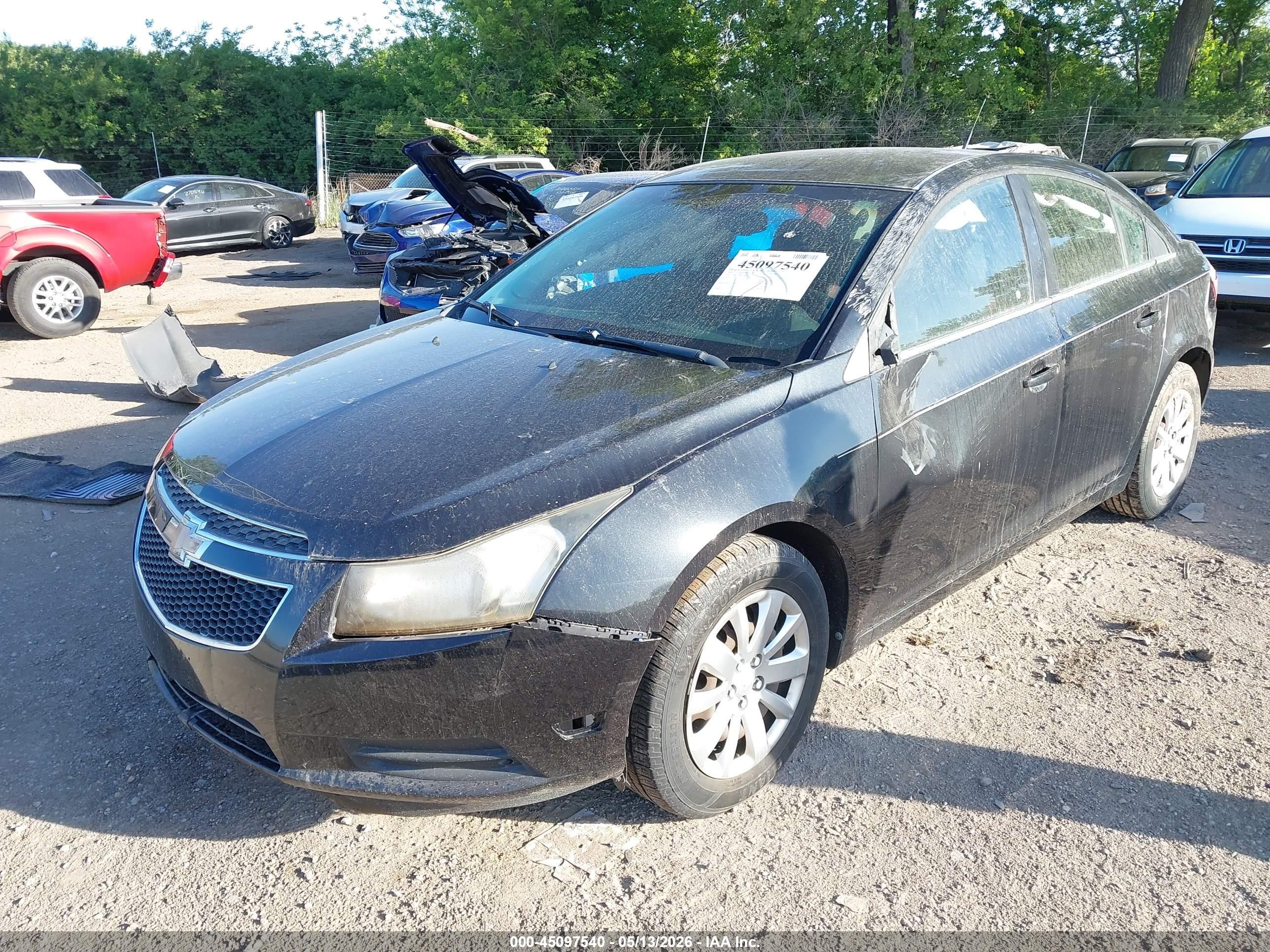 2011 Chevrolet Cruze 1lt Black vin: 1G1PF5S96B7100161