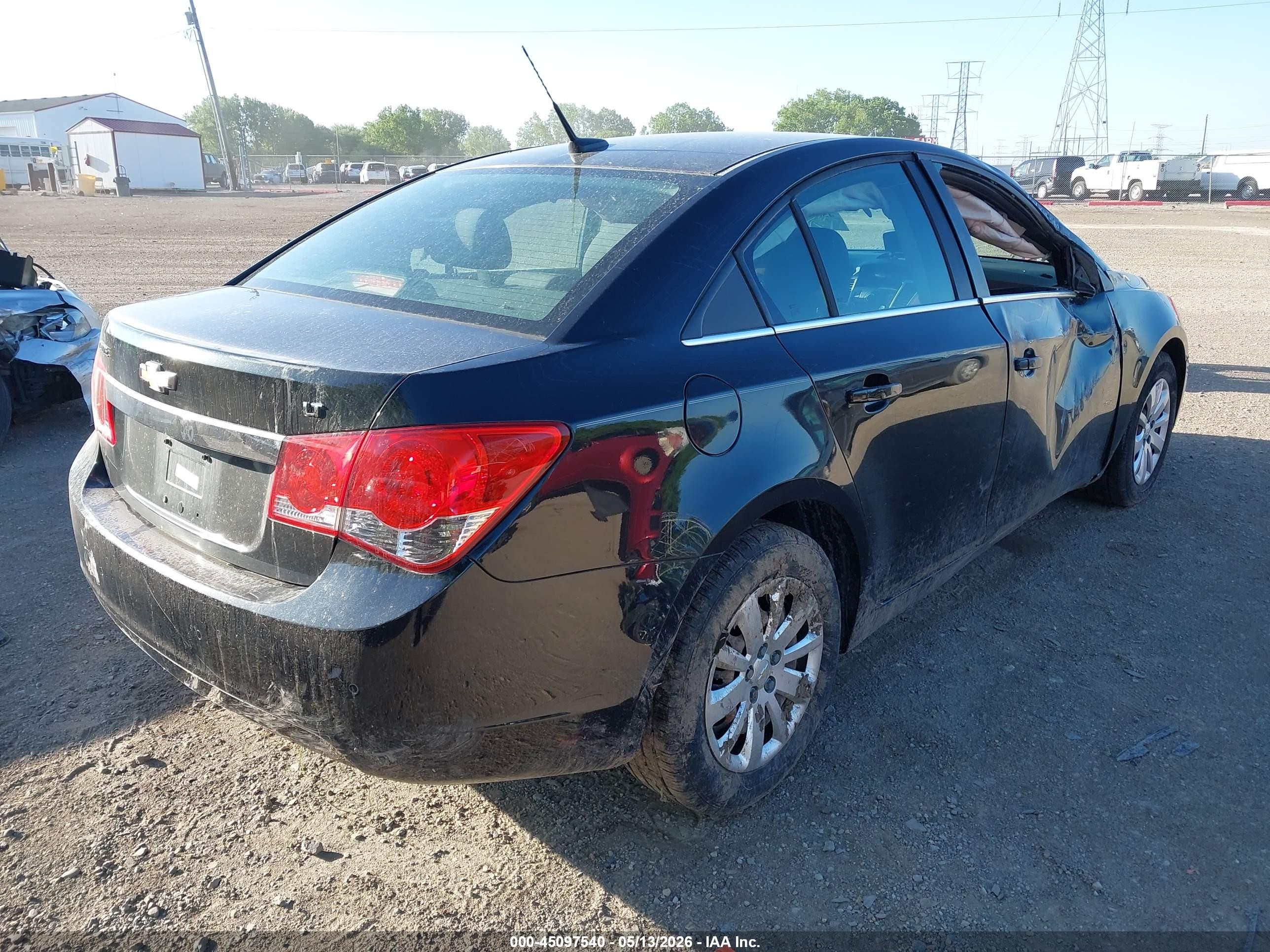 2011 Chevrolet Cruze 1lt Black vin: 1G1PF5S96B7100161