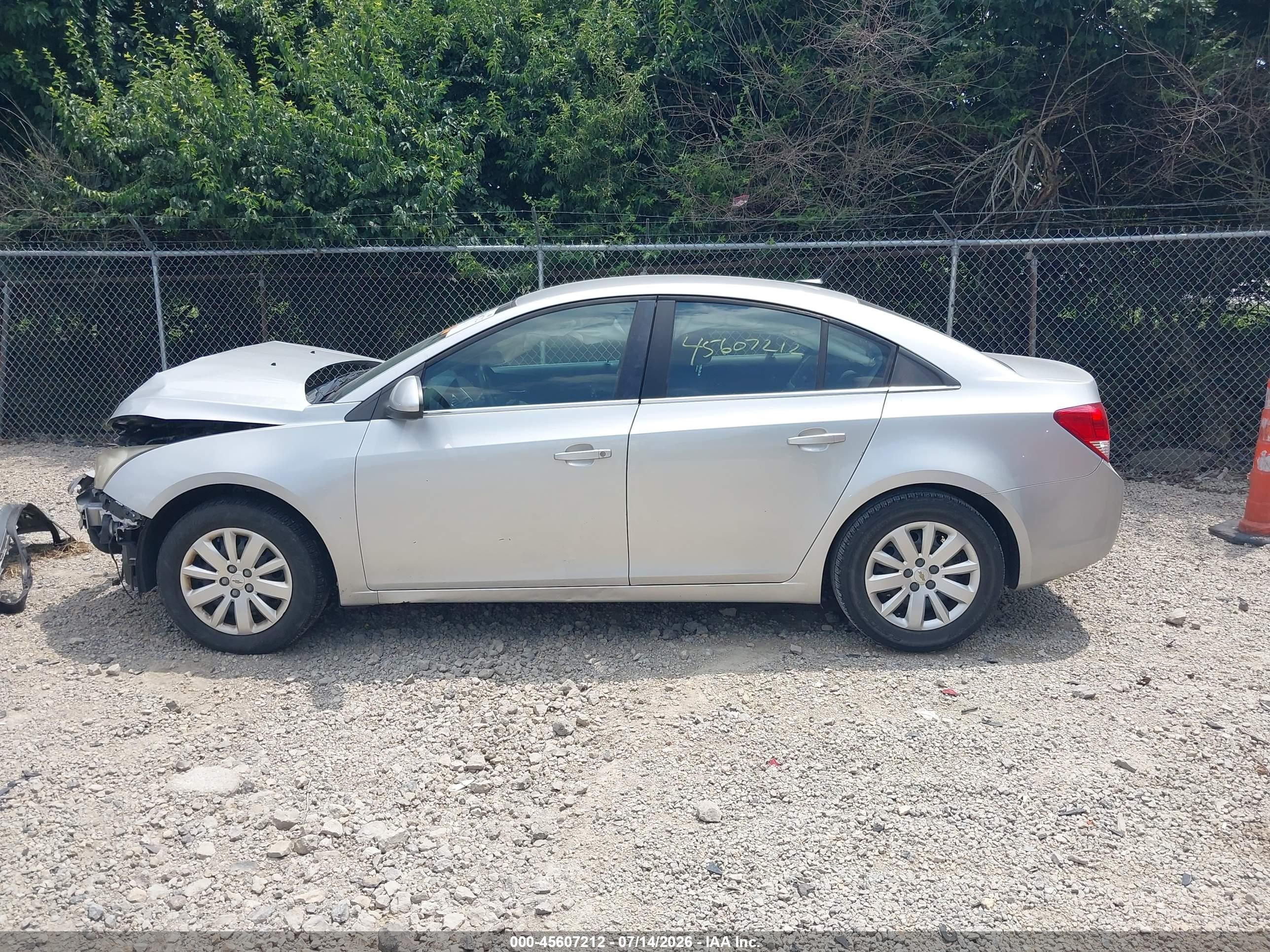 2011 Chevrolet Cruze 1lt Gray vin: 1G1PF5S96B7107594