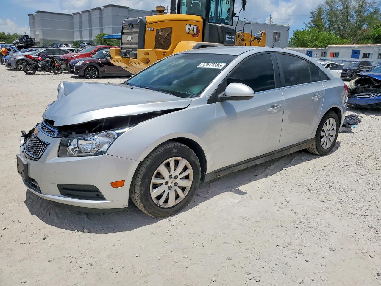 2011 Chevrolet Cruze Lt Silver vin: 1G1PF5S96B7112651
