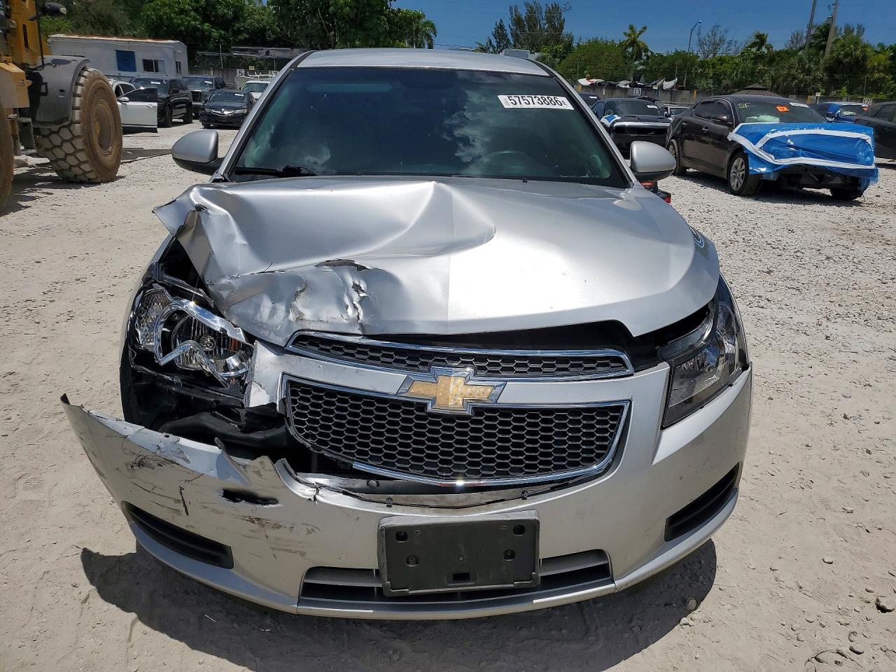 2011 Chevrolet Cruze Lt Silver vin: 1G1PF5S96B7112651