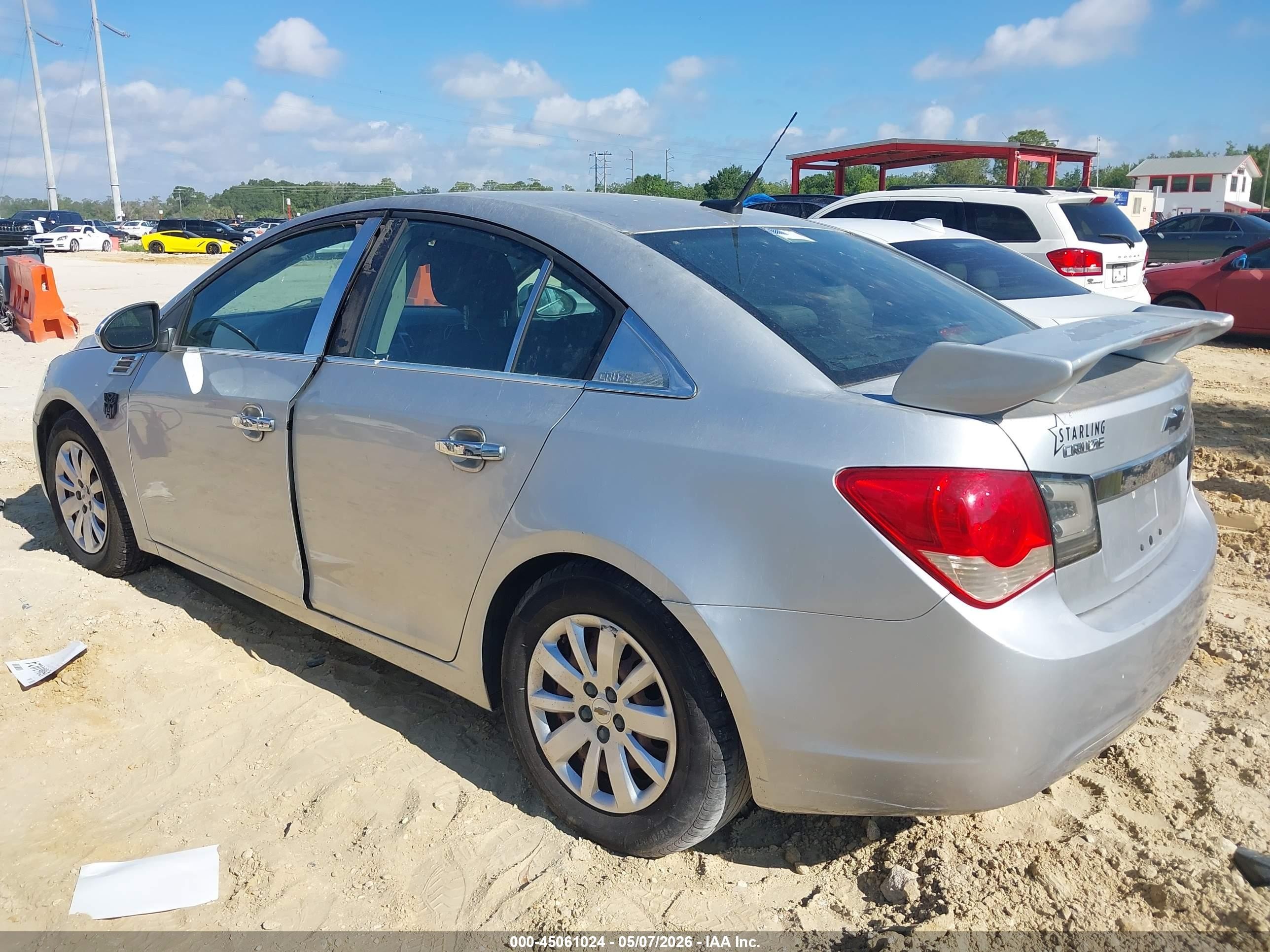 2011 Chevrolet Cruze 1lt Silver vin: 1G1PF5S96B7138392
