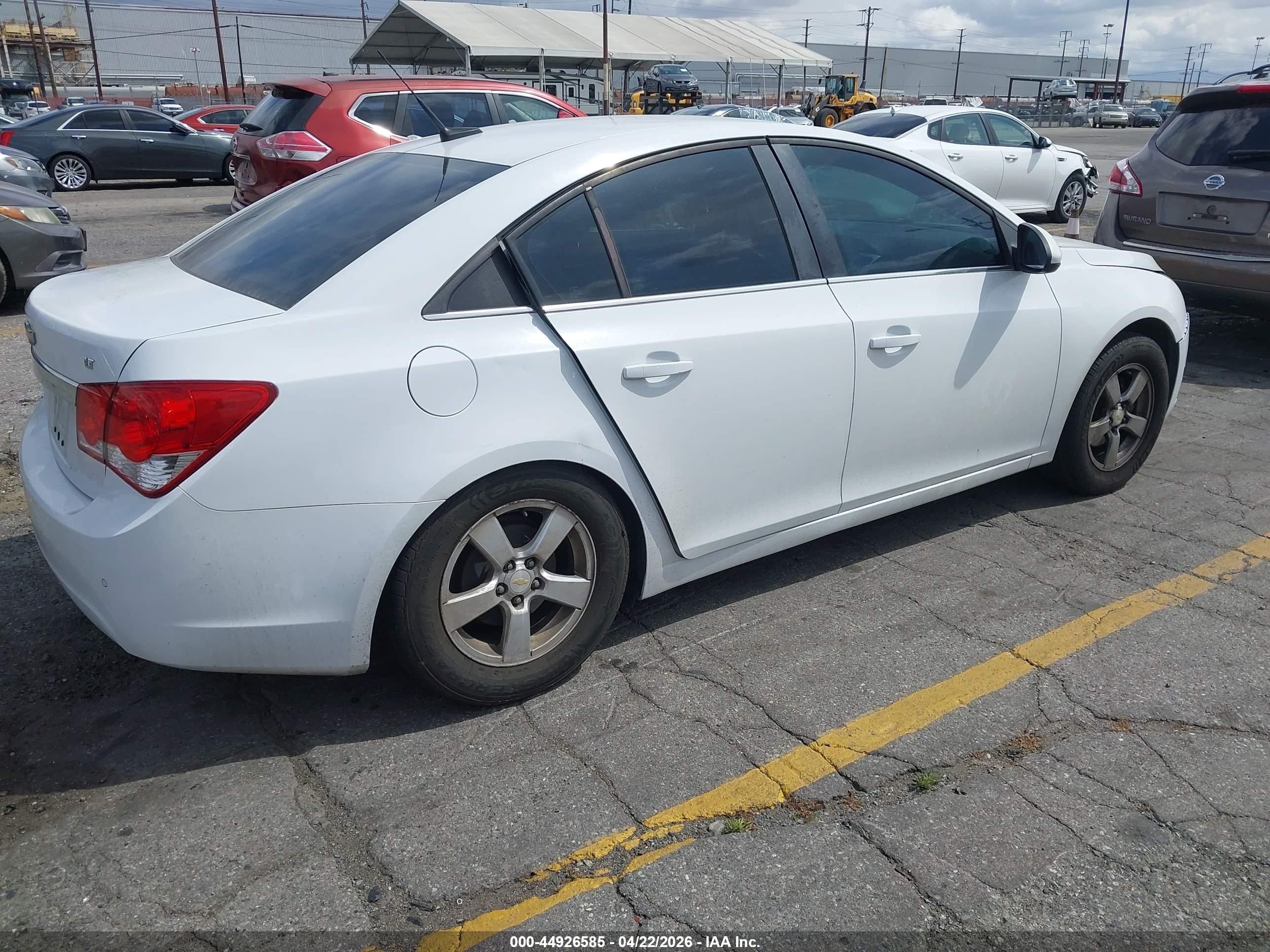 2011 Chevrolet Cruze 1lt White vin: 1G1PF5S96B7228304