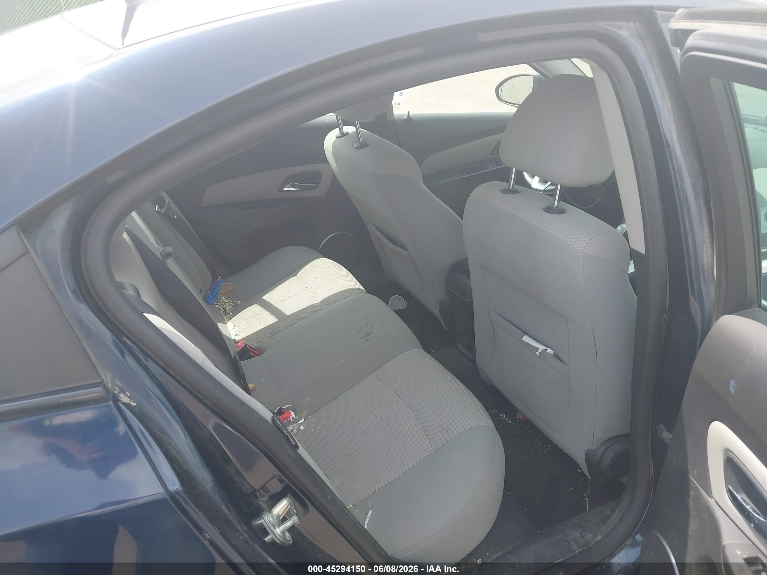 2011 Chevrolet Cruze 1lt Blue vin: 1G1PF5S97B7105160