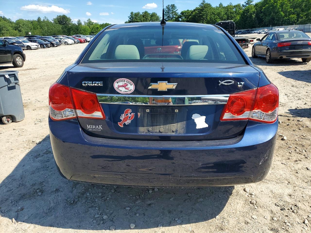 2011 Chevrolet Cruze Lt Blue vin: 1G1PF5S97B7152981