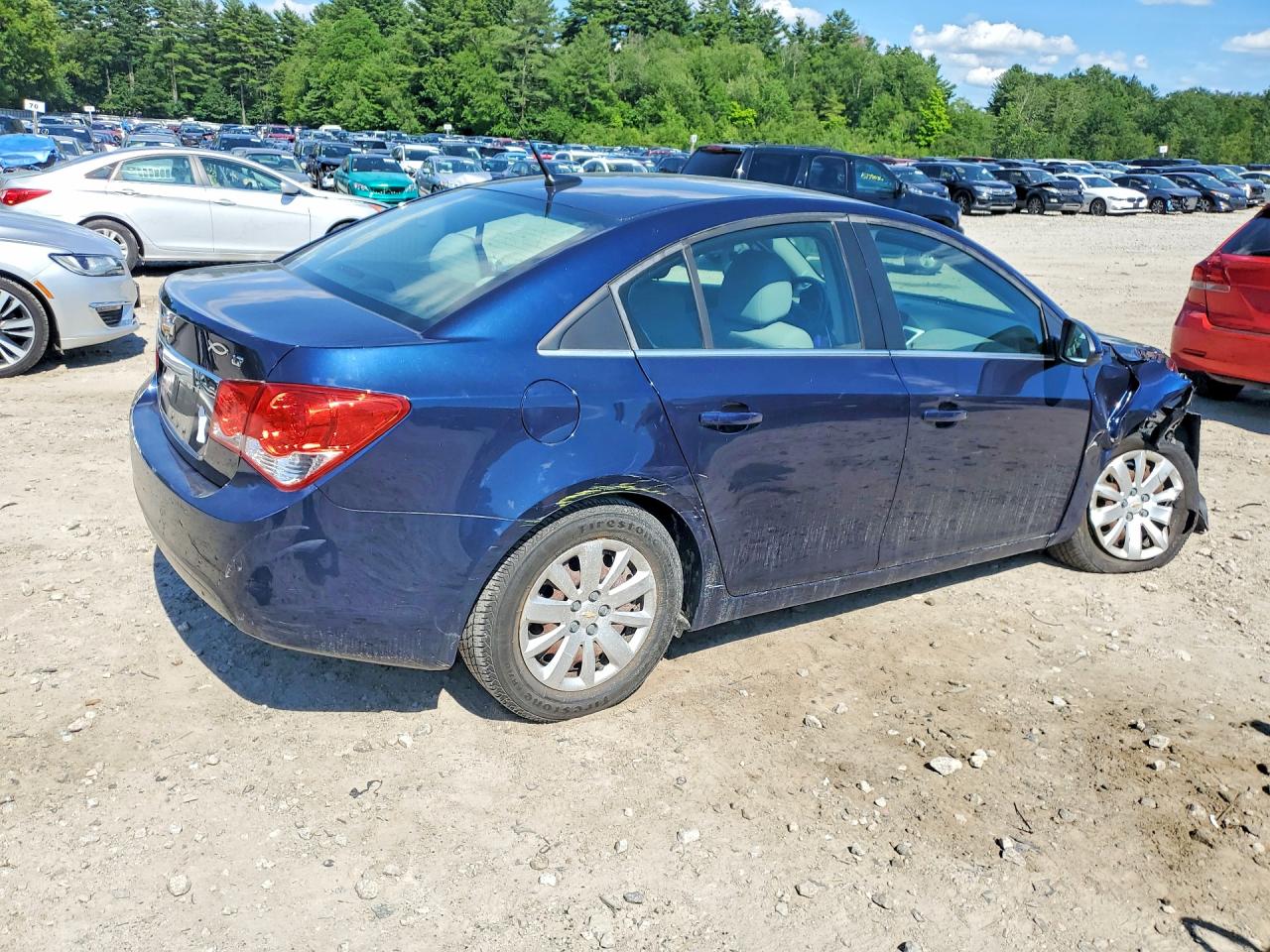 2011 Chevrolet Cruze Lt Blue vin: 1G1PF5S97B7152981