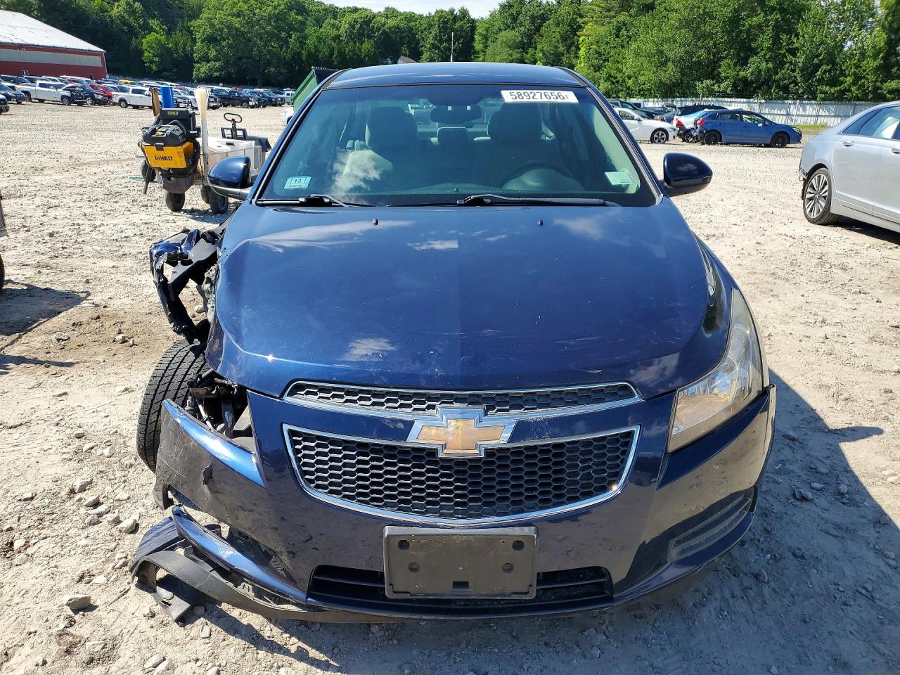 2011 Chevrolet Cruze Lt Blue vin: 1G1PF5S97B7152981
