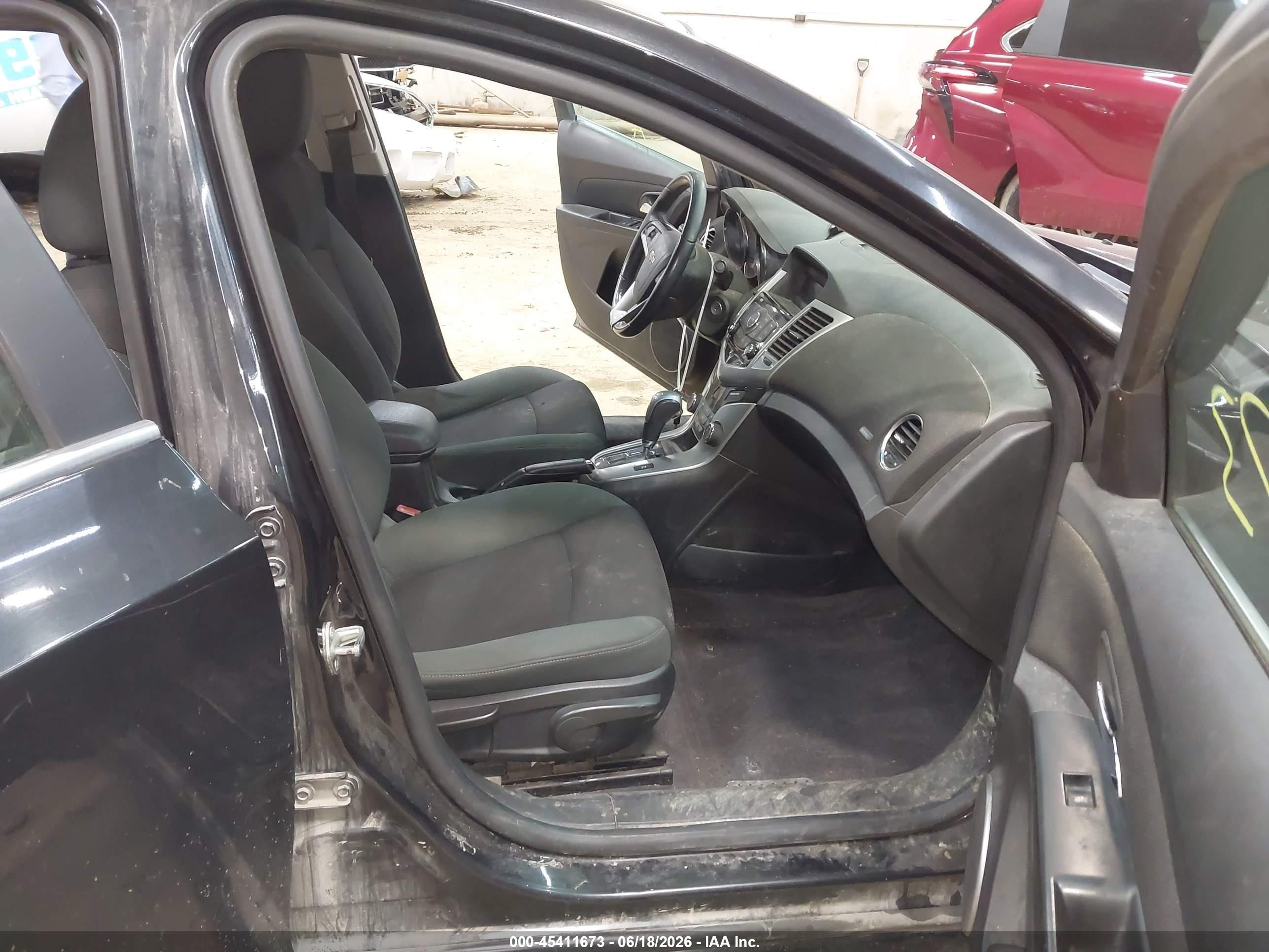 2011 Chevrolet Cruze 1lt Black vin: 1G1PF5S97B7188802