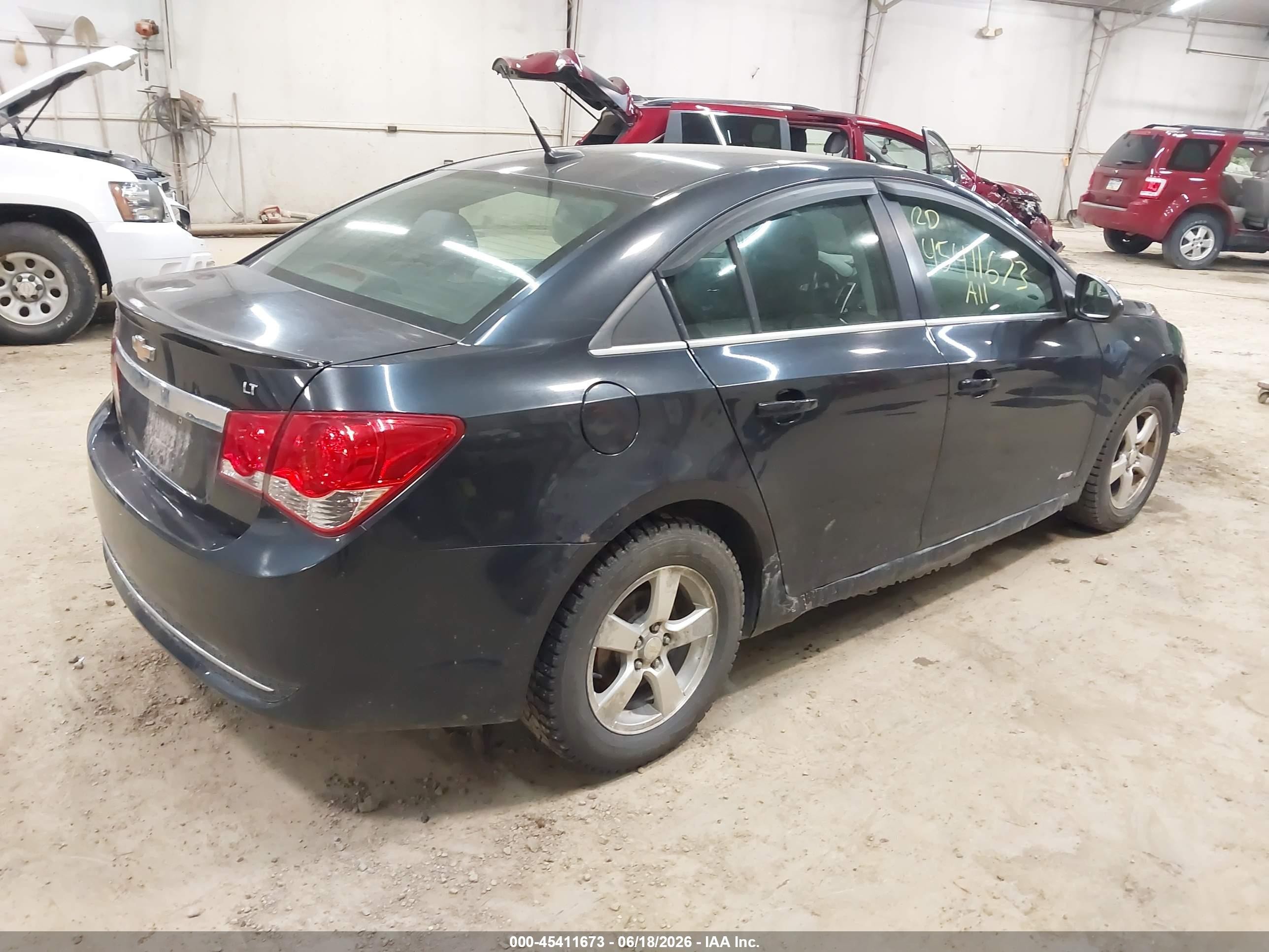 2011 Chevrolet Cruze 1lt Black vin: 1G1PF5S97B7188802