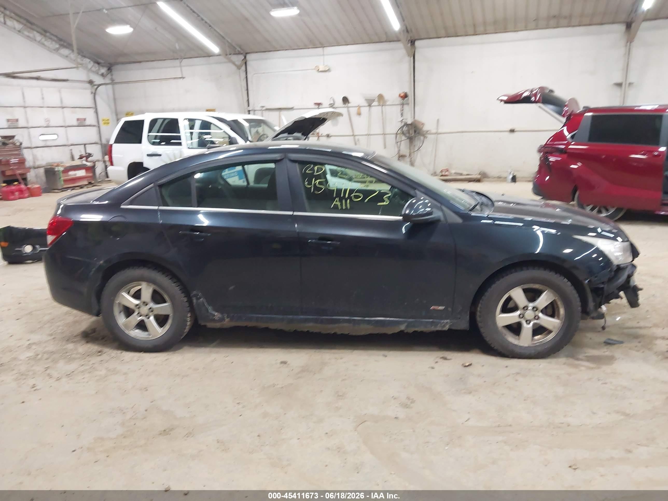 2011 Chevrolet Cruze 1lt Black vin: 1G1PF5S97B7188802