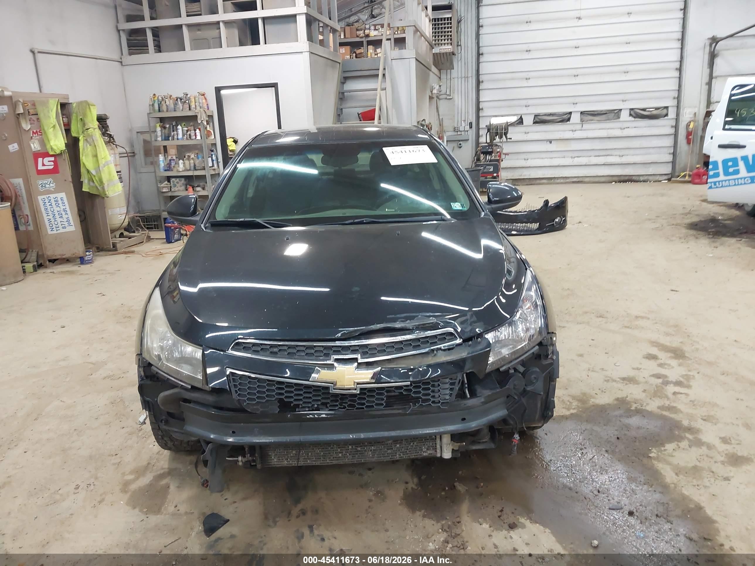 2011 Chevrolet Cruze 1lt Black vin: 1G1PF5S97B7188802