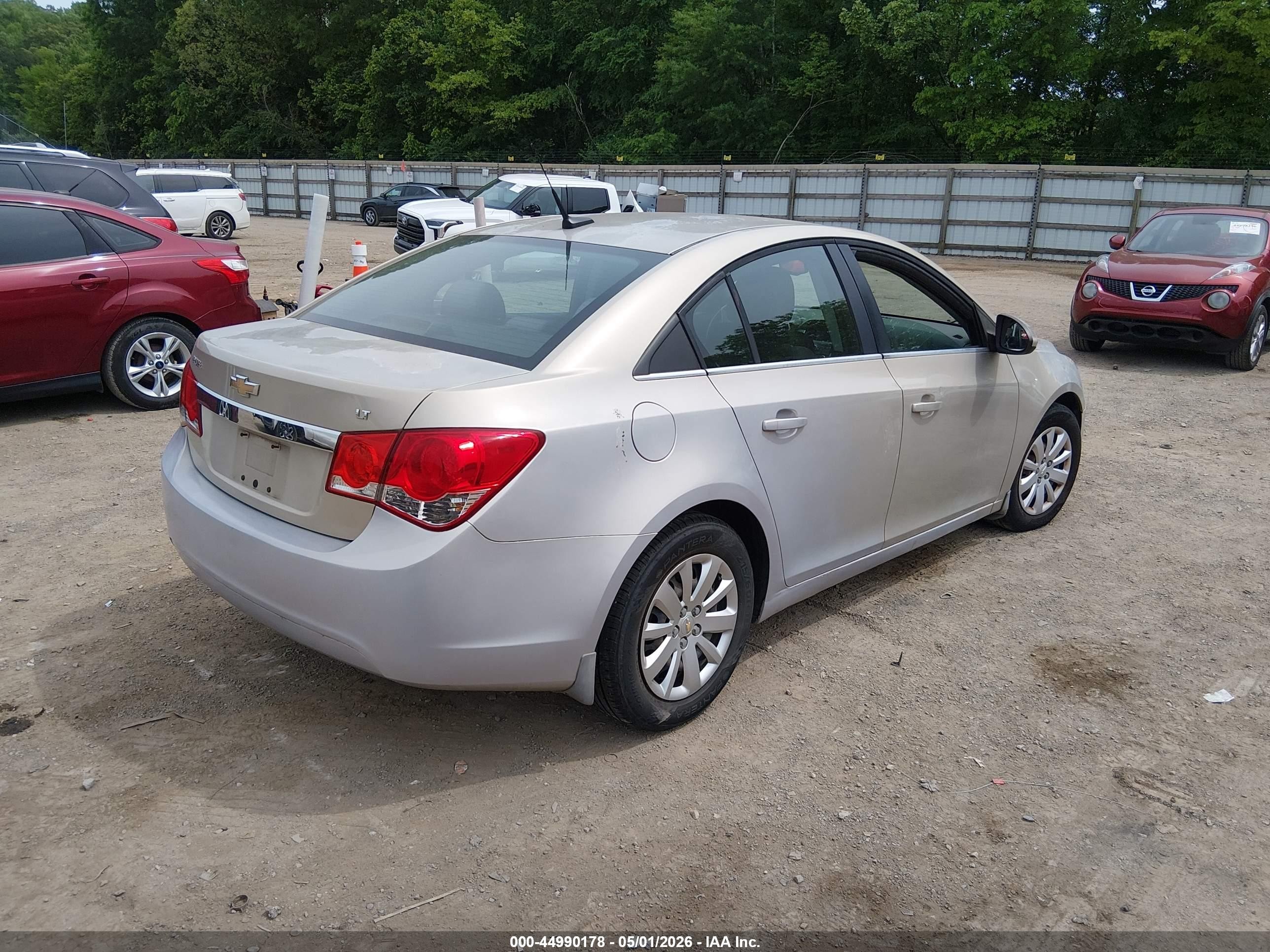 2011 Chevrolet Cruze 1lt Silver vin: 1G1PF5S97B7195944