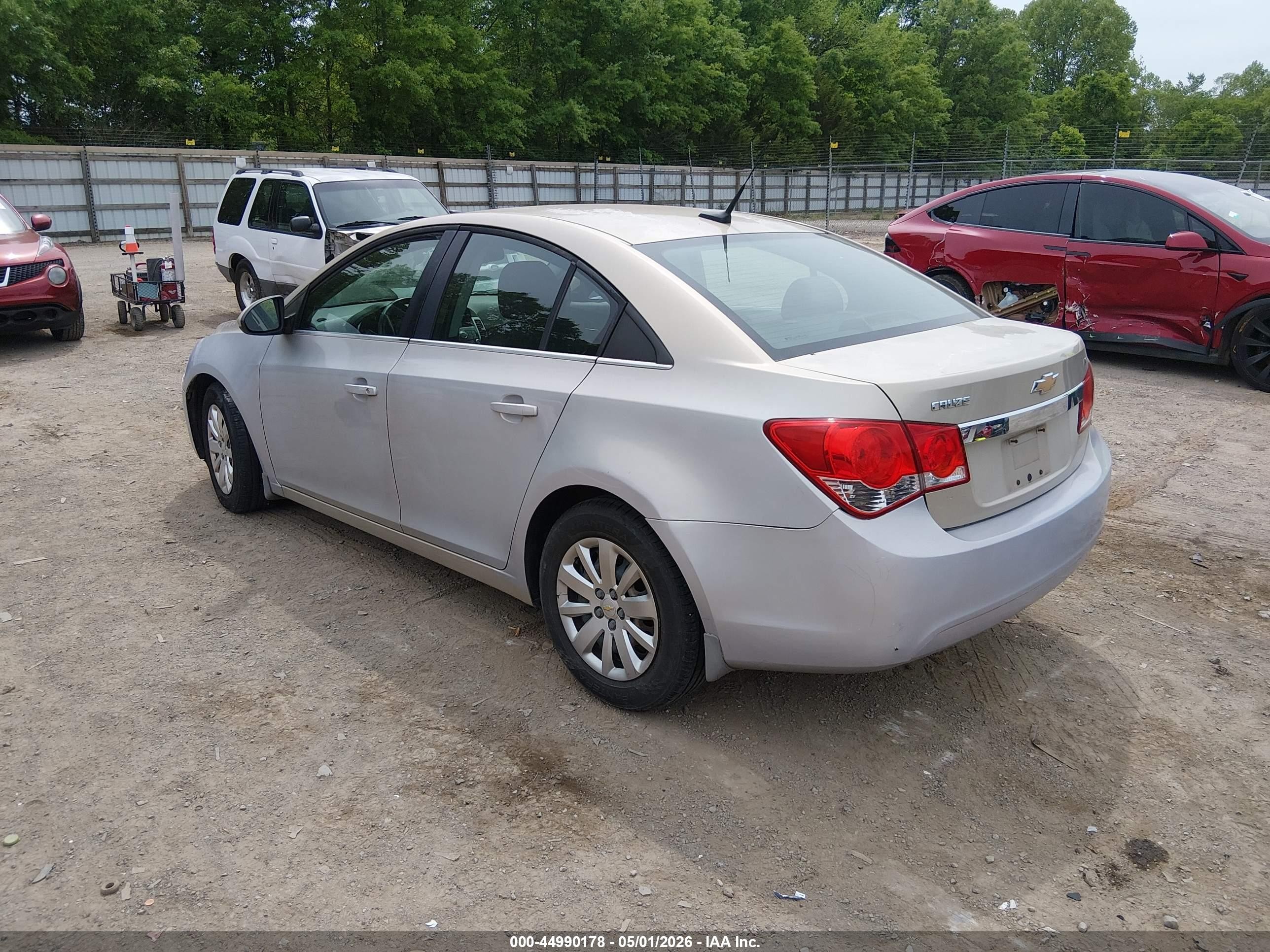 2011 Chevrolet Cruze 1lt Silver vin: 1G1PF5S97B7195944