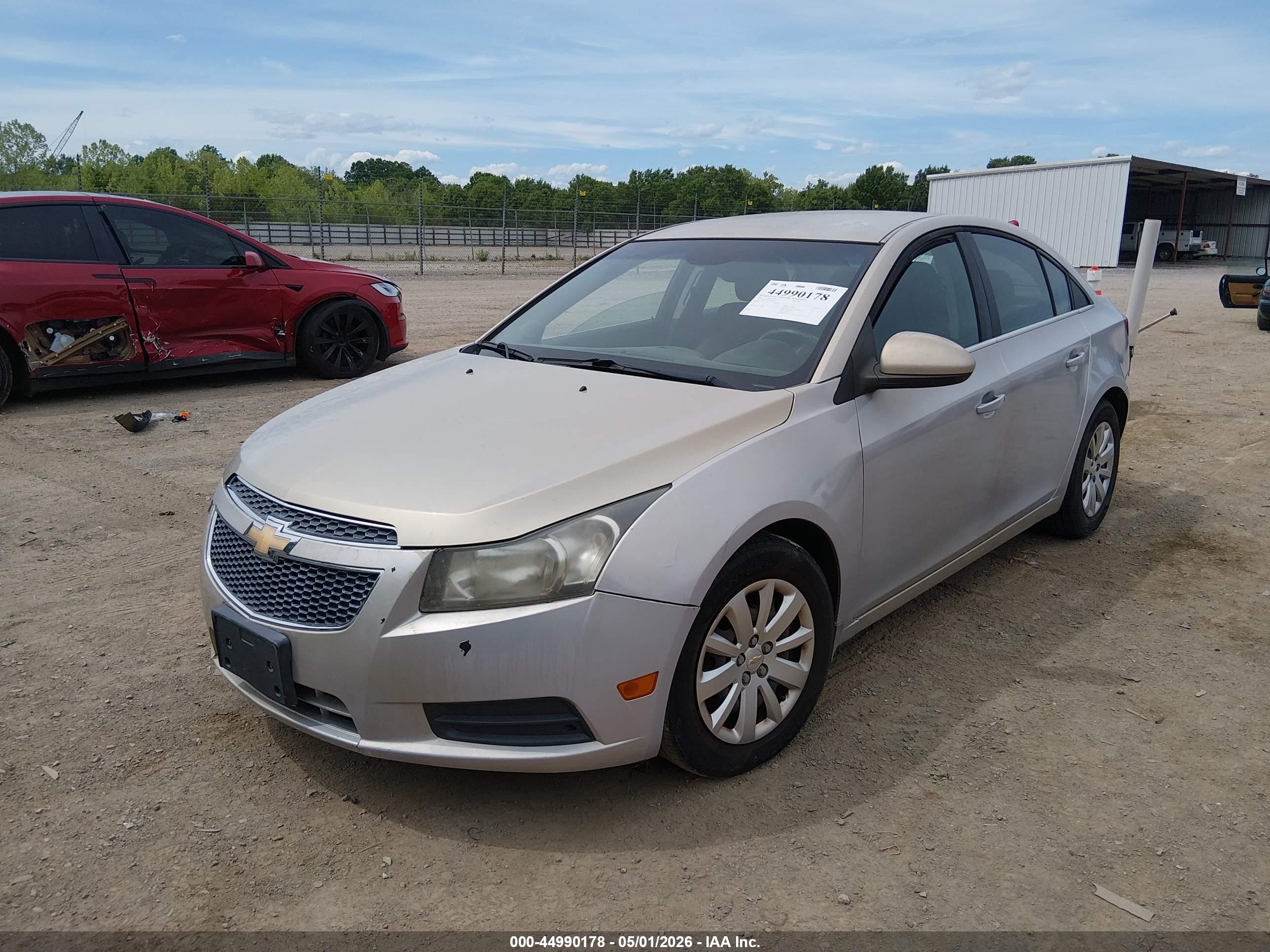 2011 Chevrolet Cruze 1lt Silver vin: 1G1PF5S97B7195944