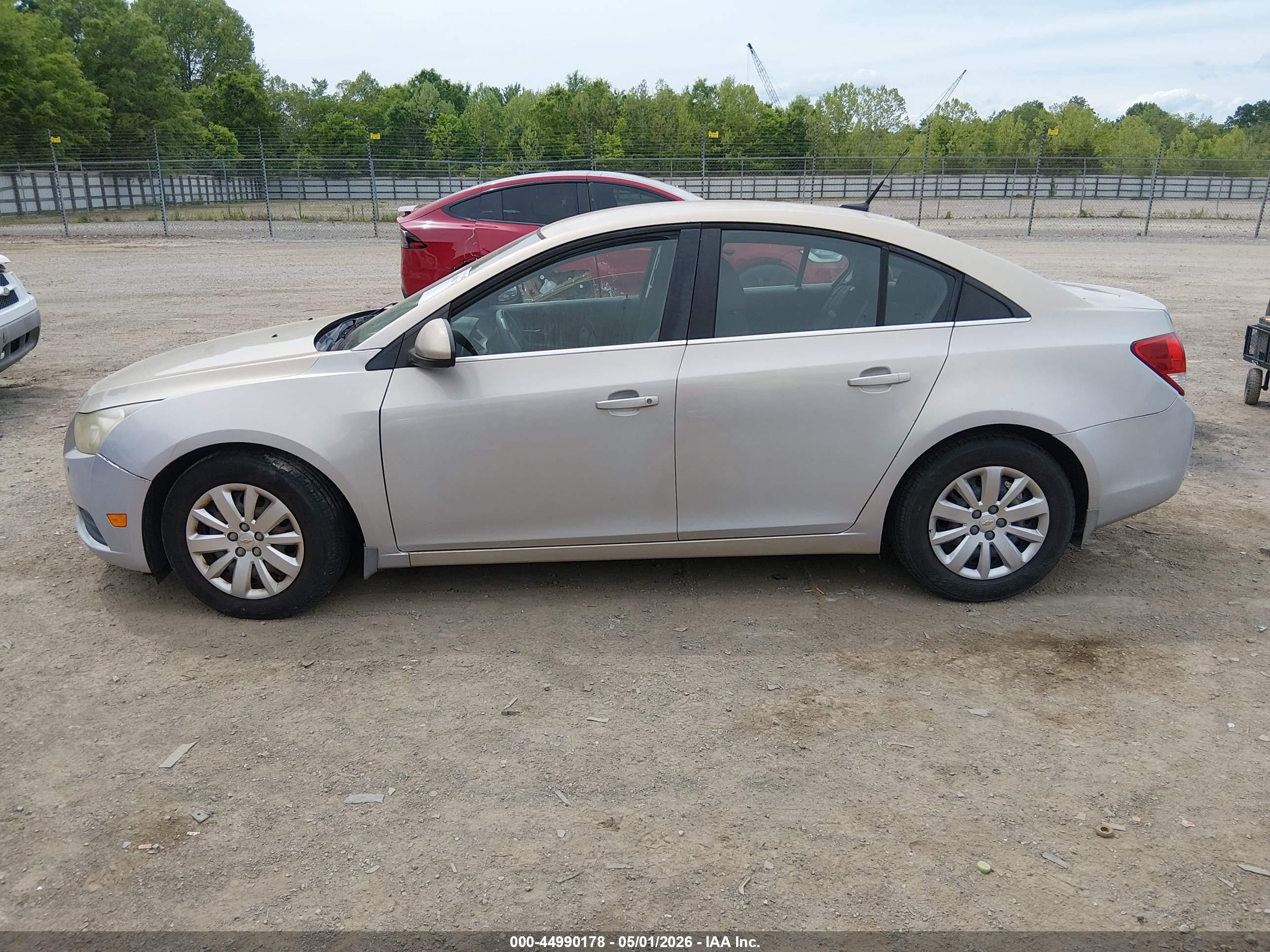 2011 Chevrolet Cruze 1lt Silver vin: 1G1PF5S97B7195944