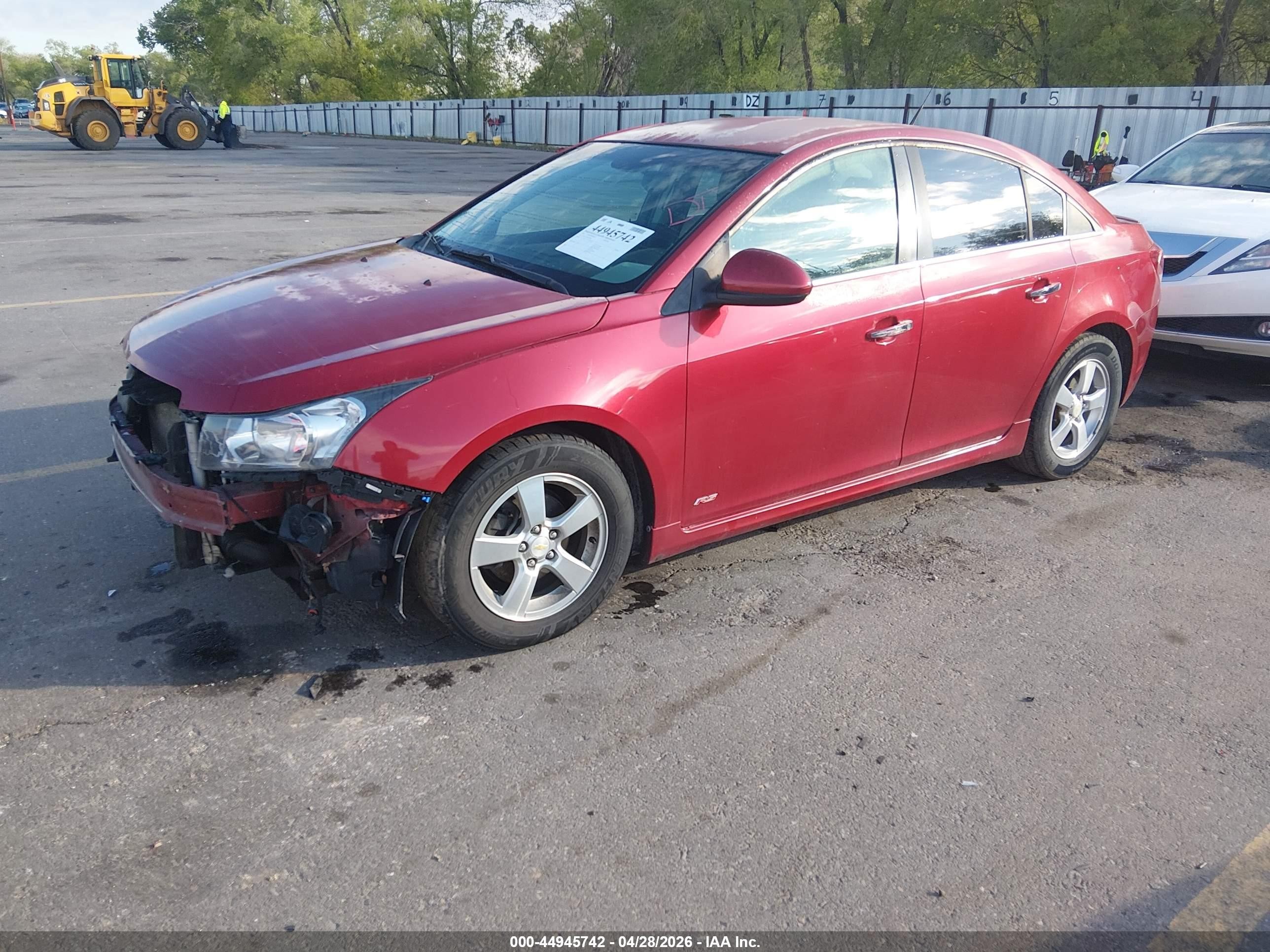2011 Chevrolet Cruze 1lt Burgundy vin: 1G1PF5S97B7202973