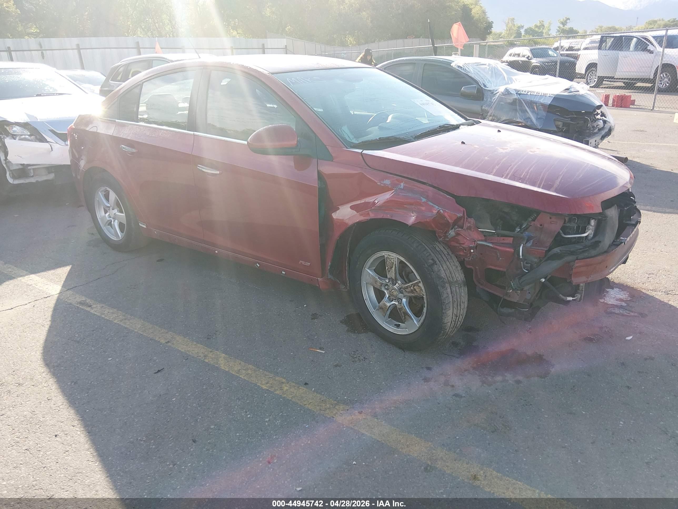 2011 Chevrolet Cruze 1lt Burgundy vin: 1G1PF5S97B7202973