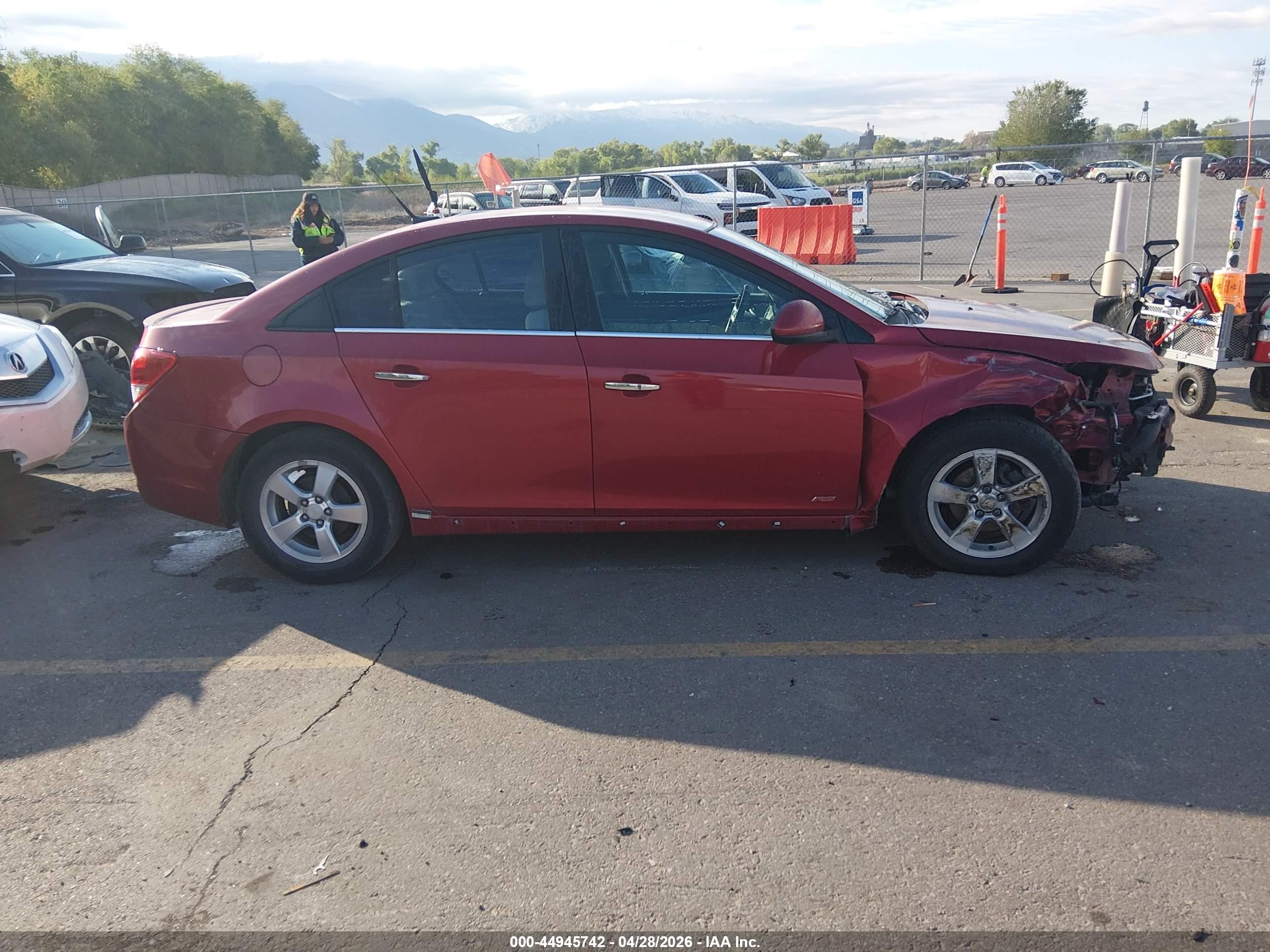 2011 Chevrolet Cruze 1lt Burgundy vin: 1G1PF5S97B7202973