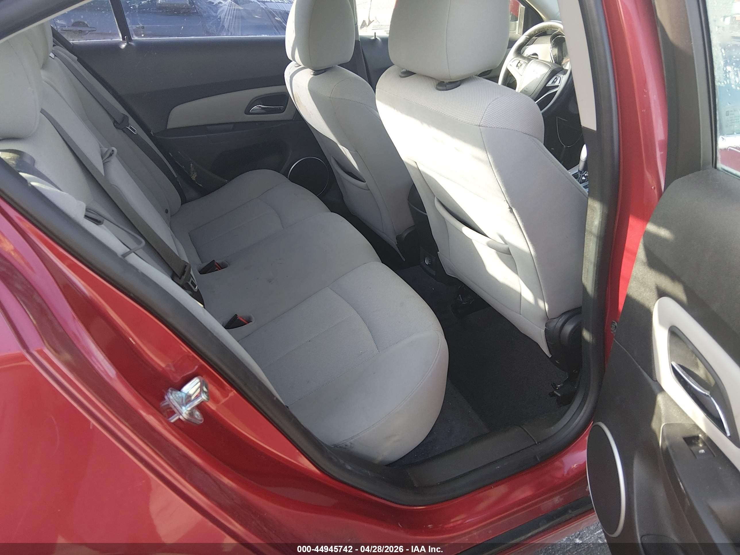 2011 Chevrolet Cruze 1lt Burgundy vin: 1G1PF5S97B7202973