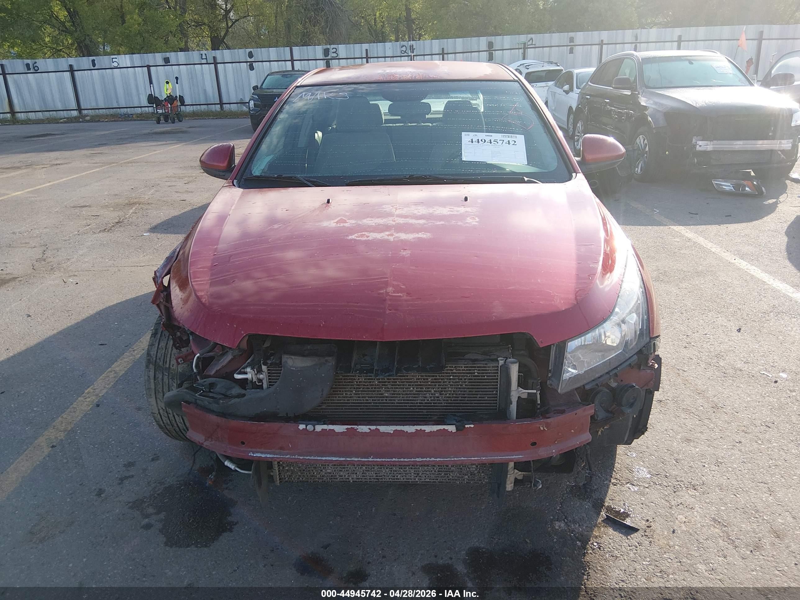 2011 Chevrolet Cruze 1lt Burgundy vin: 1G1PF5S97B7202973