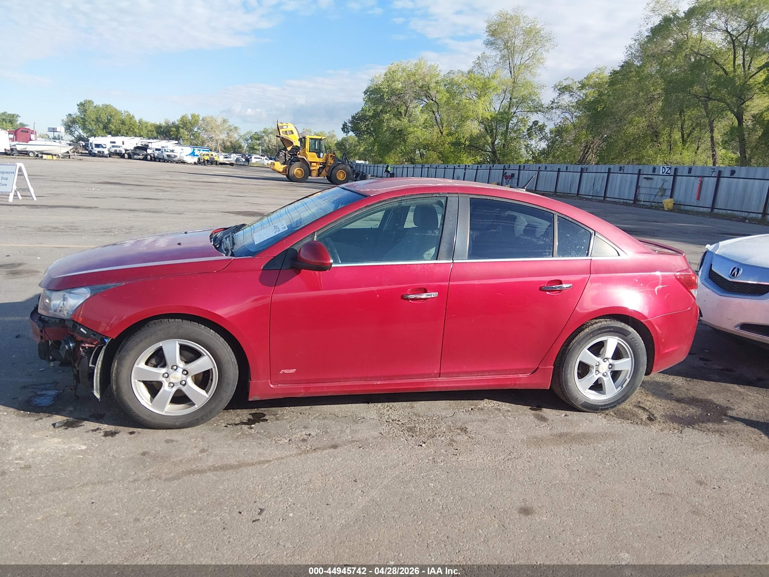 2011 Chevrolet Cruze 1lt Burgundy vin: 1G1PF5S97B7202973