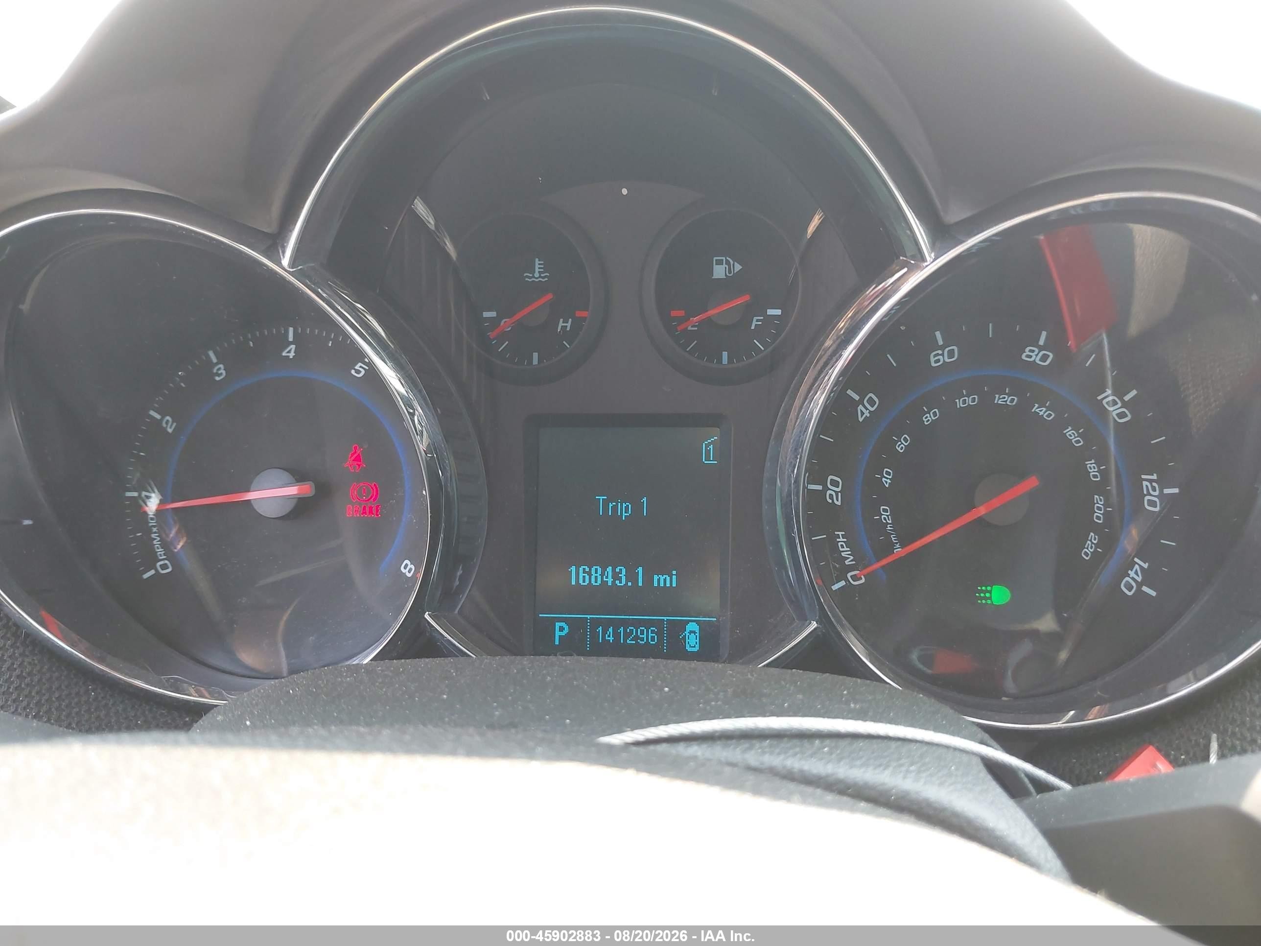 2011 Chevrolet Cruze 1lt Blue vin: 1G1PF5S97B7307383