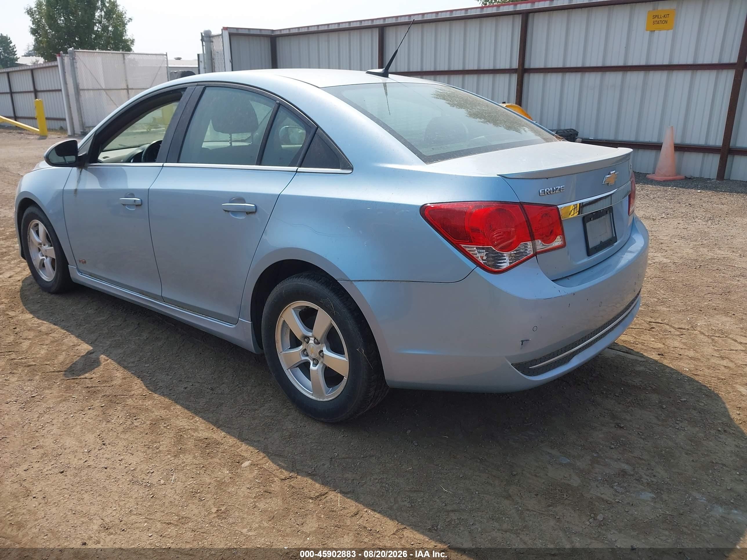 2011 Chevrolet Cruze 1lt Blue vin: 1G1PF5S97B7307383