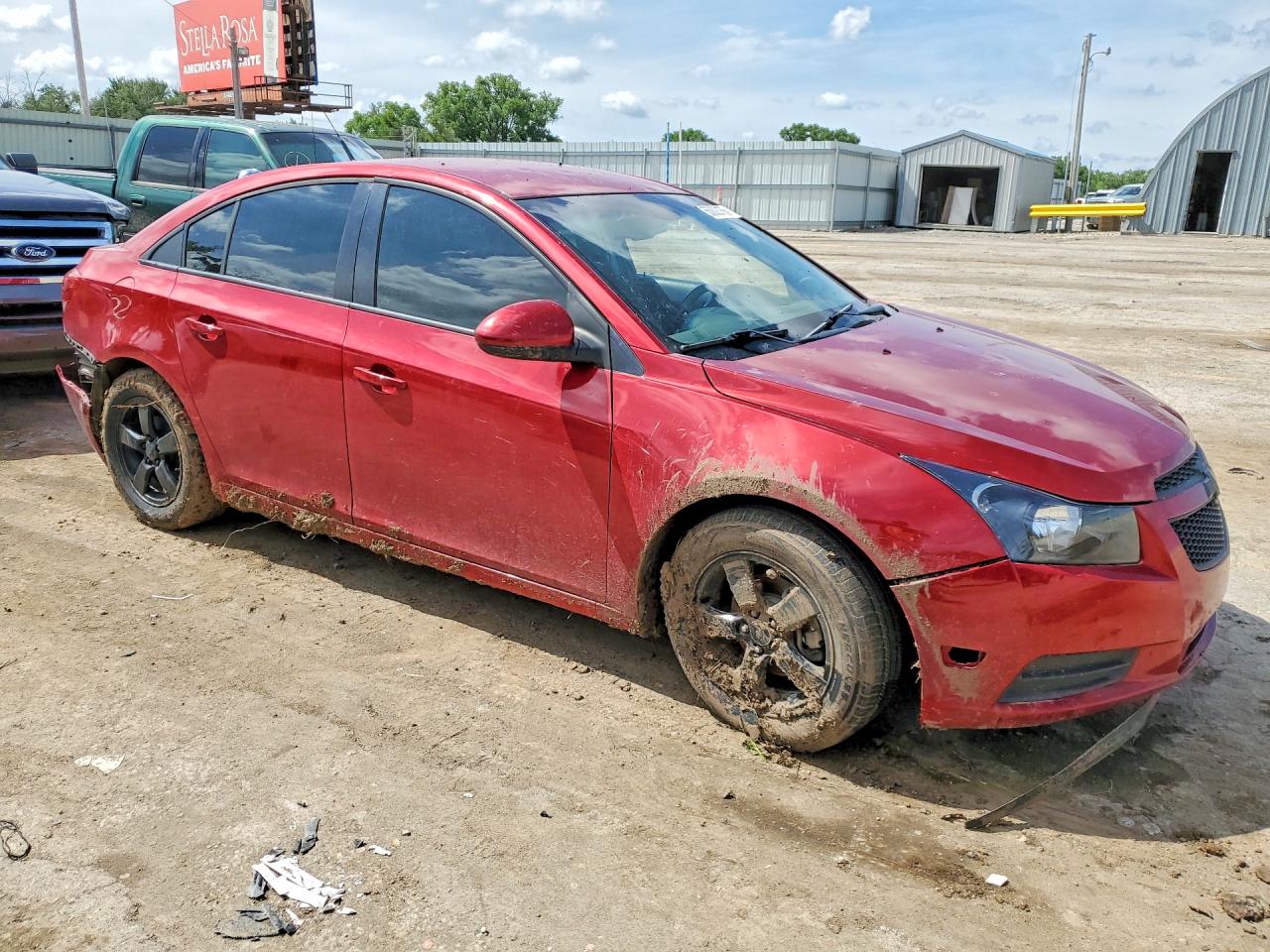 2011 Chevrolet Cruze Lt Burgundy vin: 1G1PF5S98B7103448