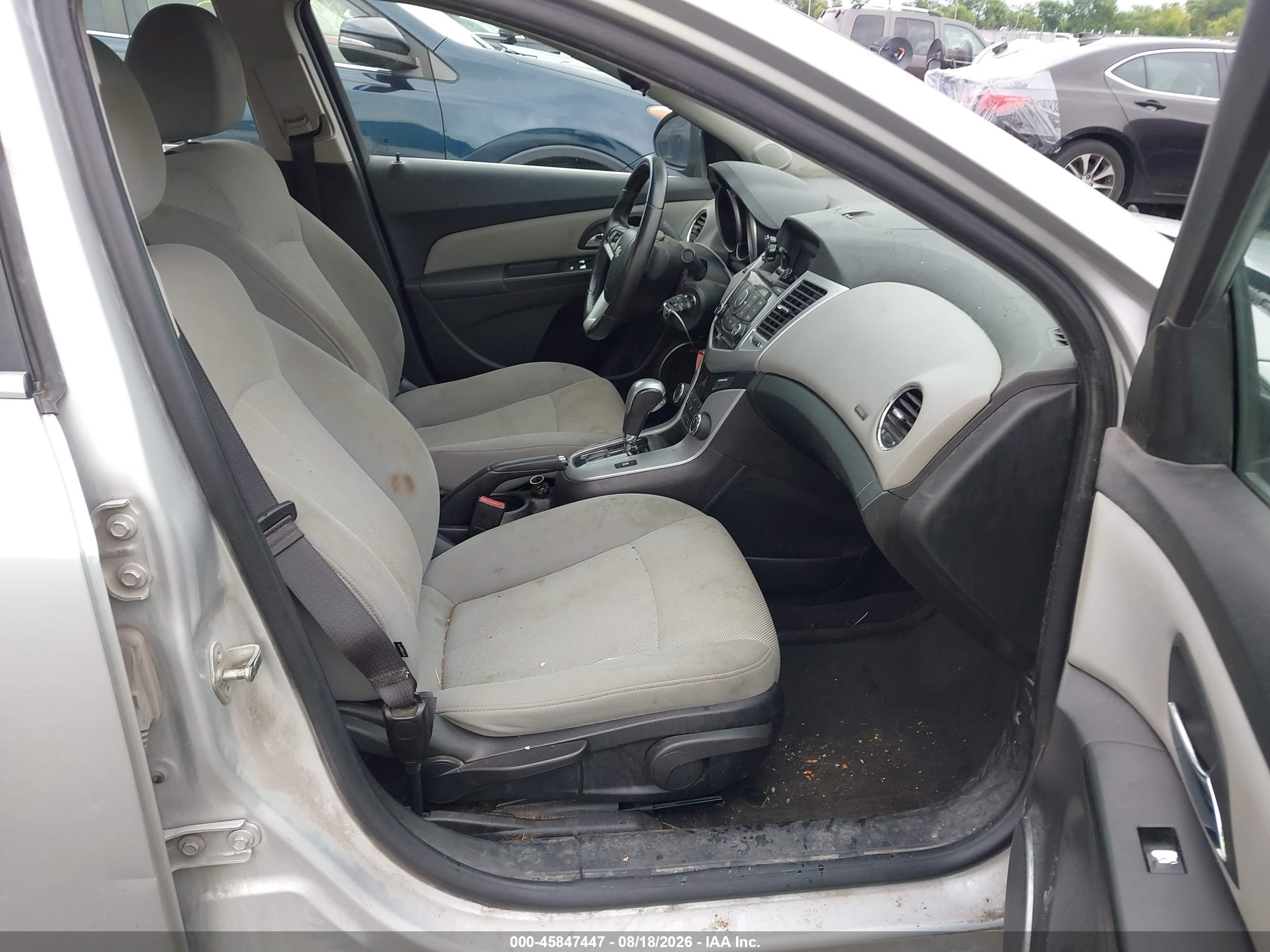 2011 Chevrolet Cruze 1lt Silver vin: 1G1PF5S98B7117401