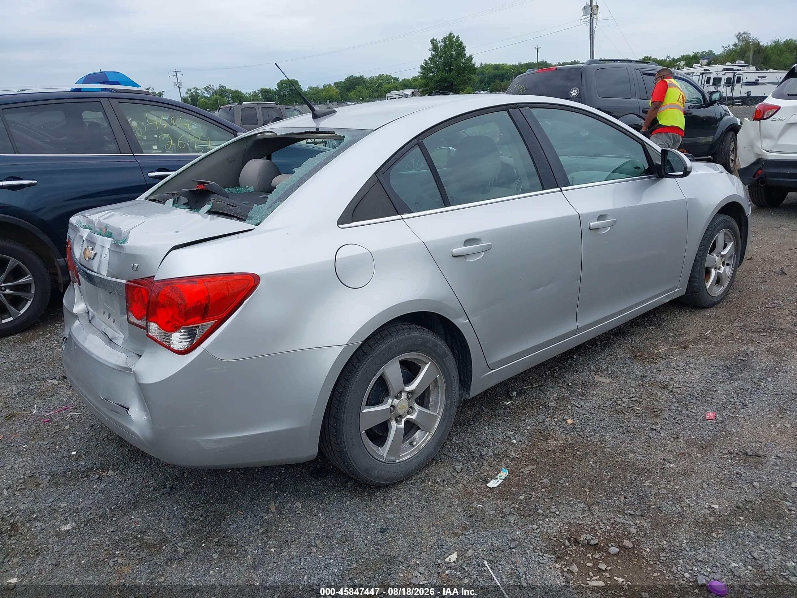 2011 Chevrolet Cruze 1lt Silver vin: 1G1PF5S98B7117401