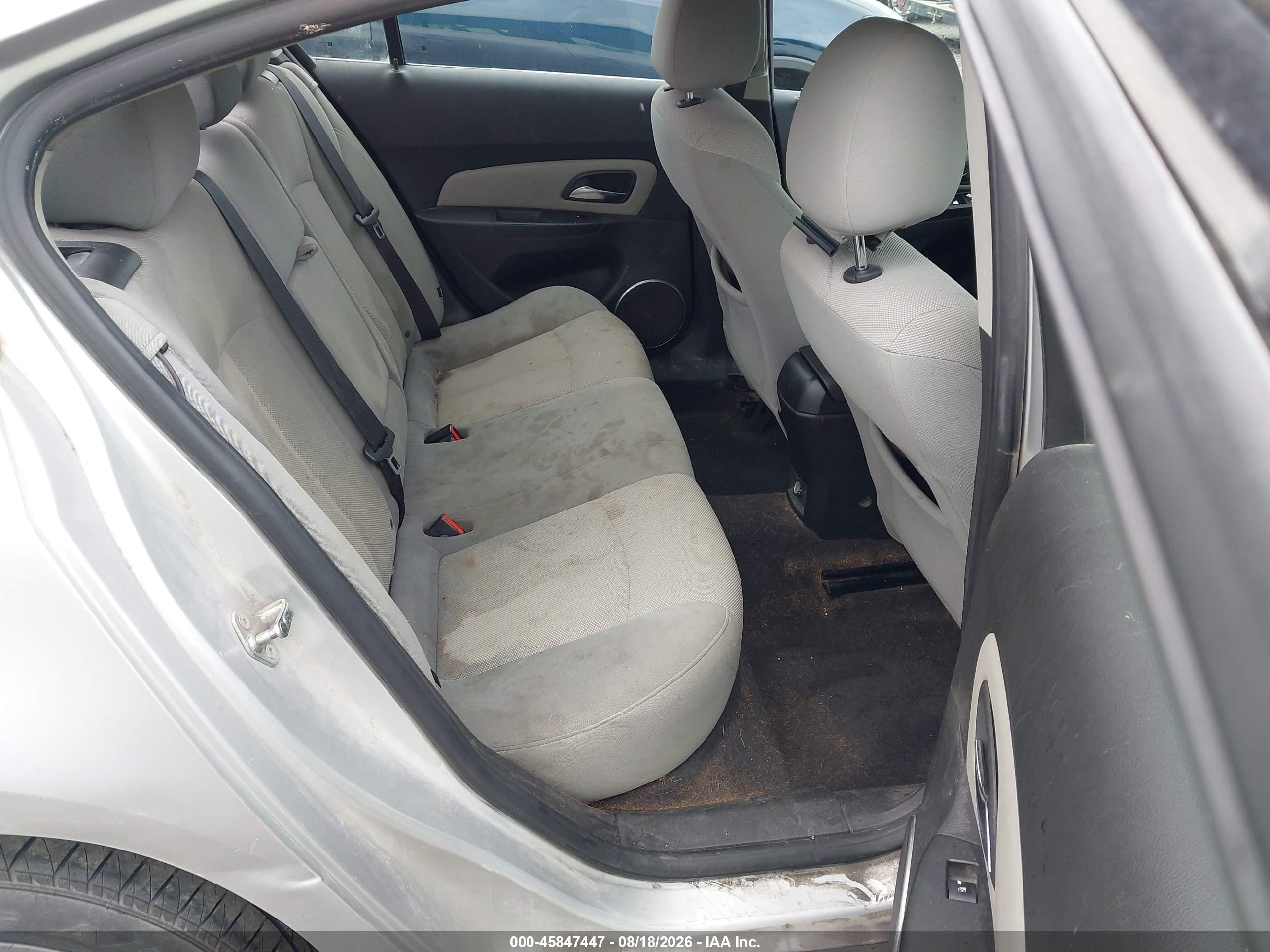 2011 Chevrolet Cruze 1lt Silver vin: 1G1PF5S98B7117401