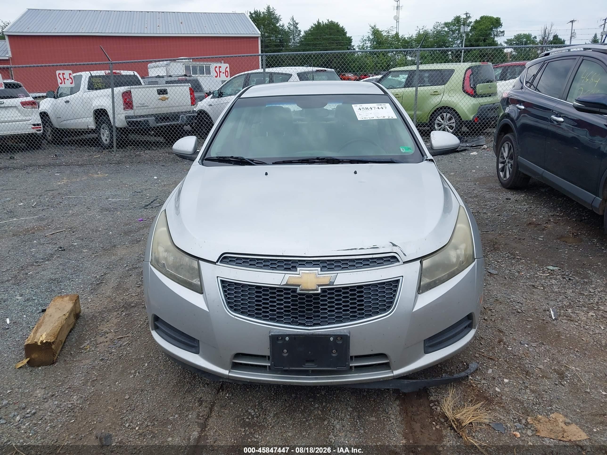 2011 Chevrolet Cruze 1lt Silver vin: 1G1PF5S98B7117401