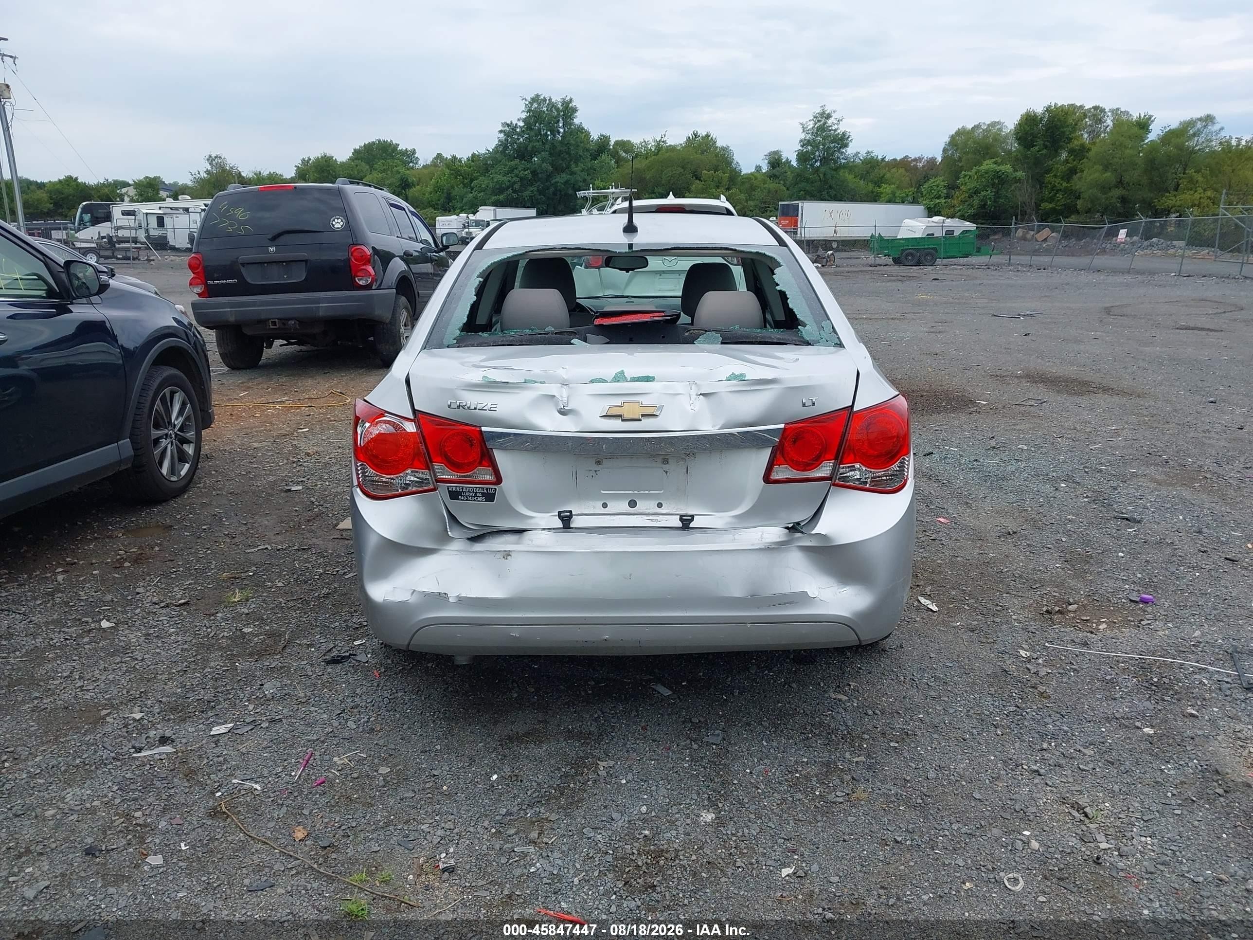 2011 Chevrolet Cruze 1lt Silver vin: 1G1PF5S98B7117401