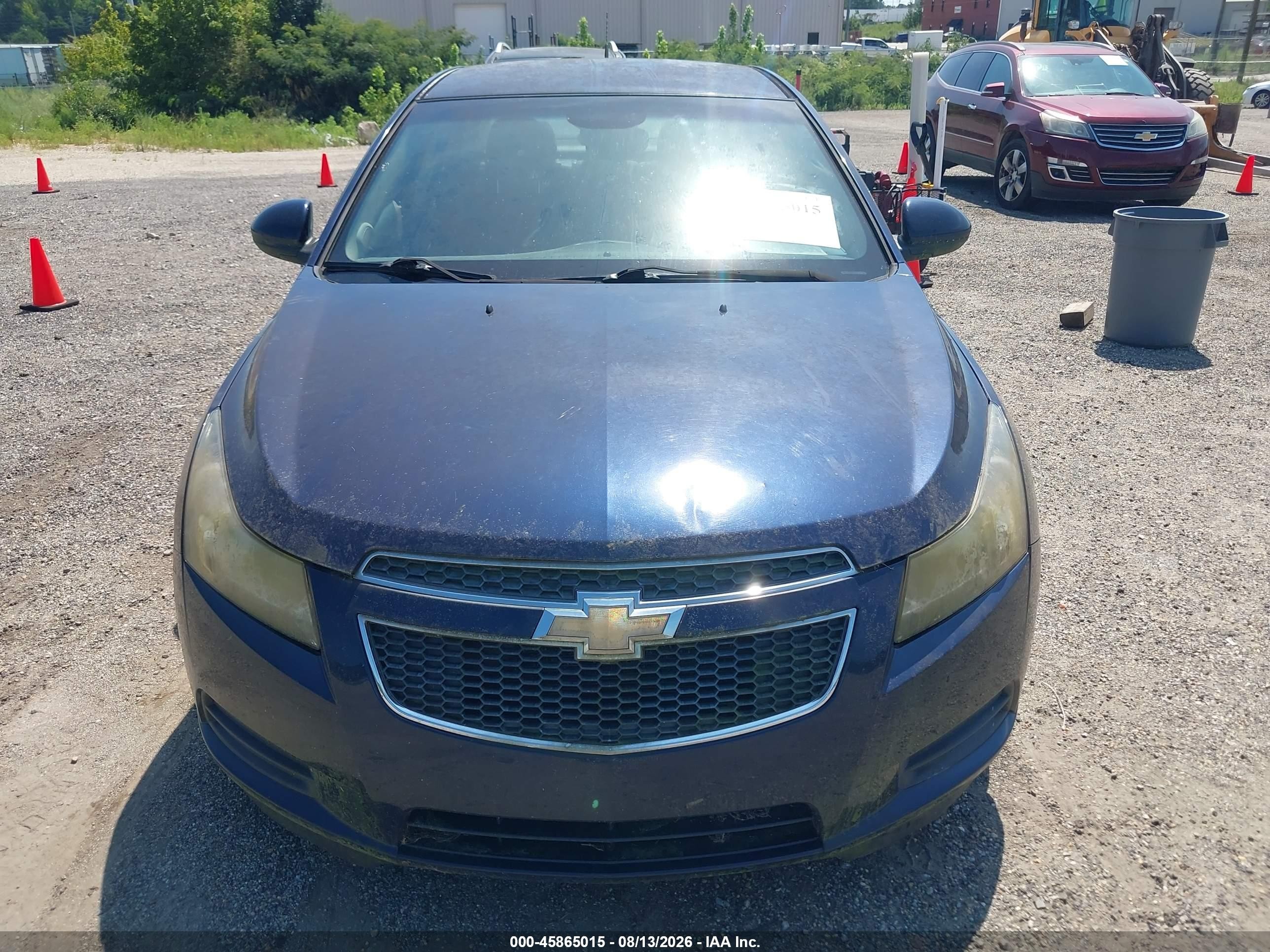 2011 Chevrolet Cruze 1lt Blue vin: 1G1PF5S98B7135168