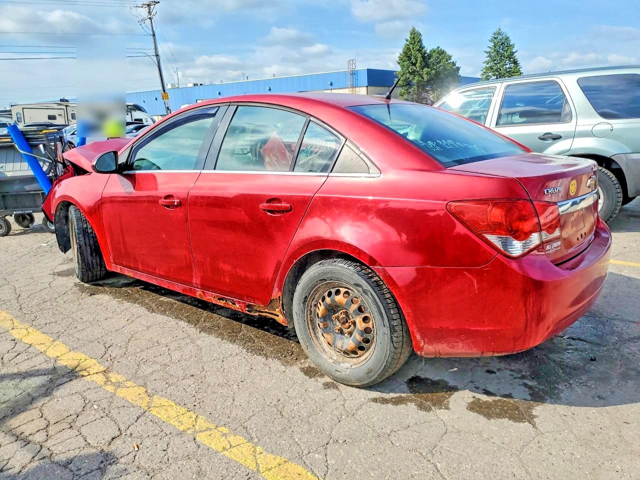 2011 Chevrolet Cruze Lt Red vin: 1G1PF5S98B7146302