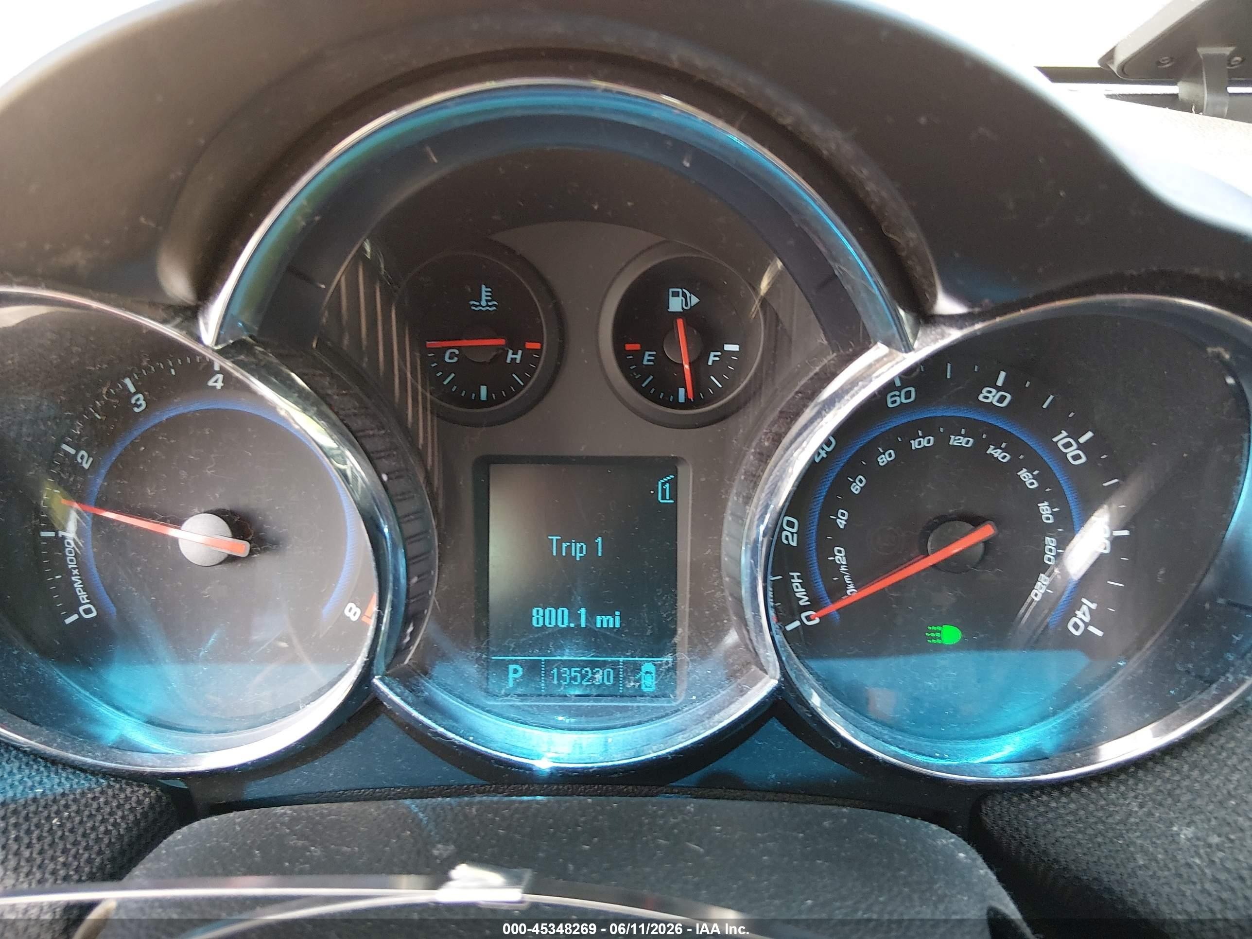 2011 Chevrolet Cruze 1lt Red vin: 1G1PF5S98B7209673