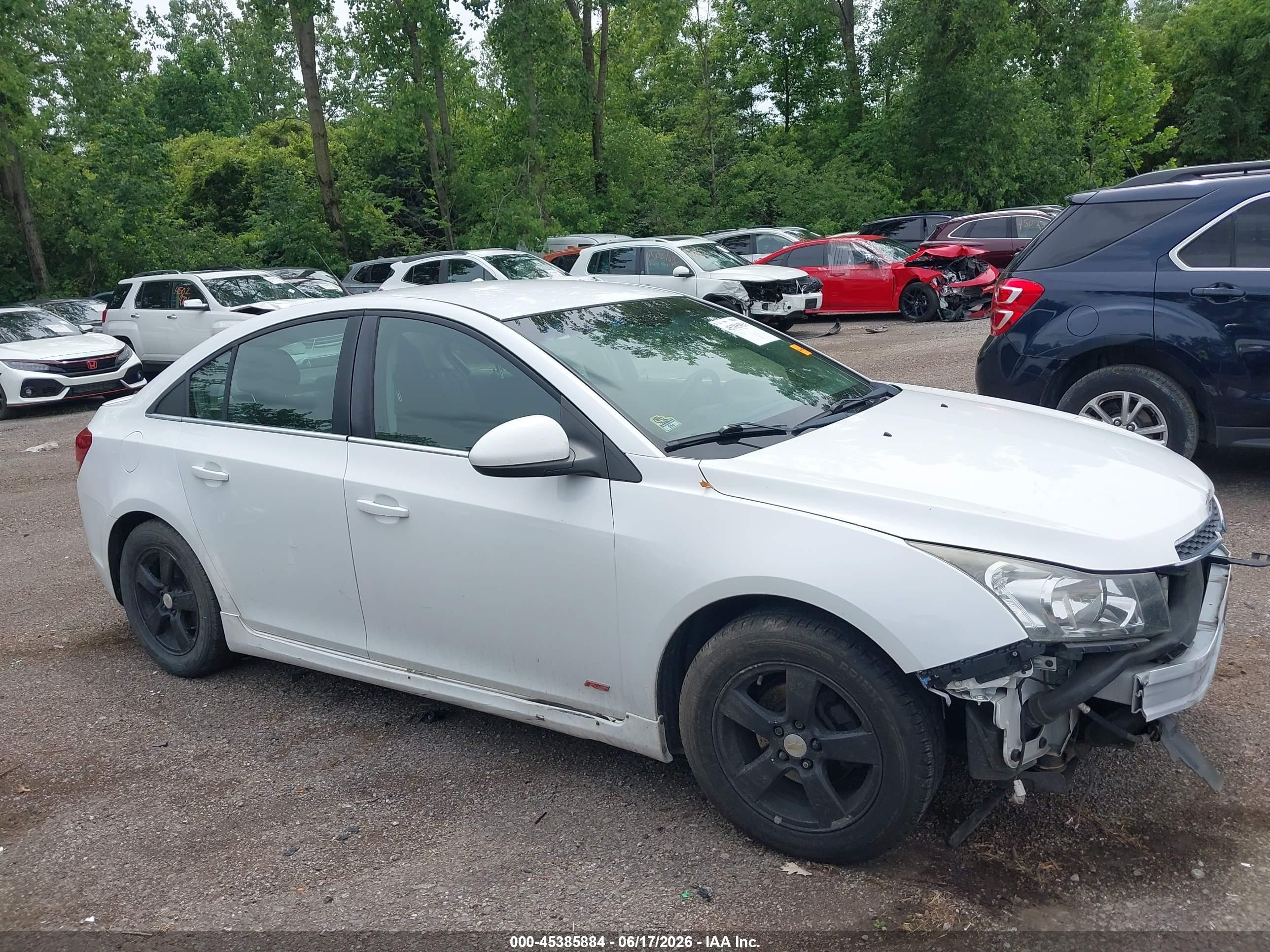2011 Chevrolet Cruze 1lt White vin: 1G1PF5S98B7246089