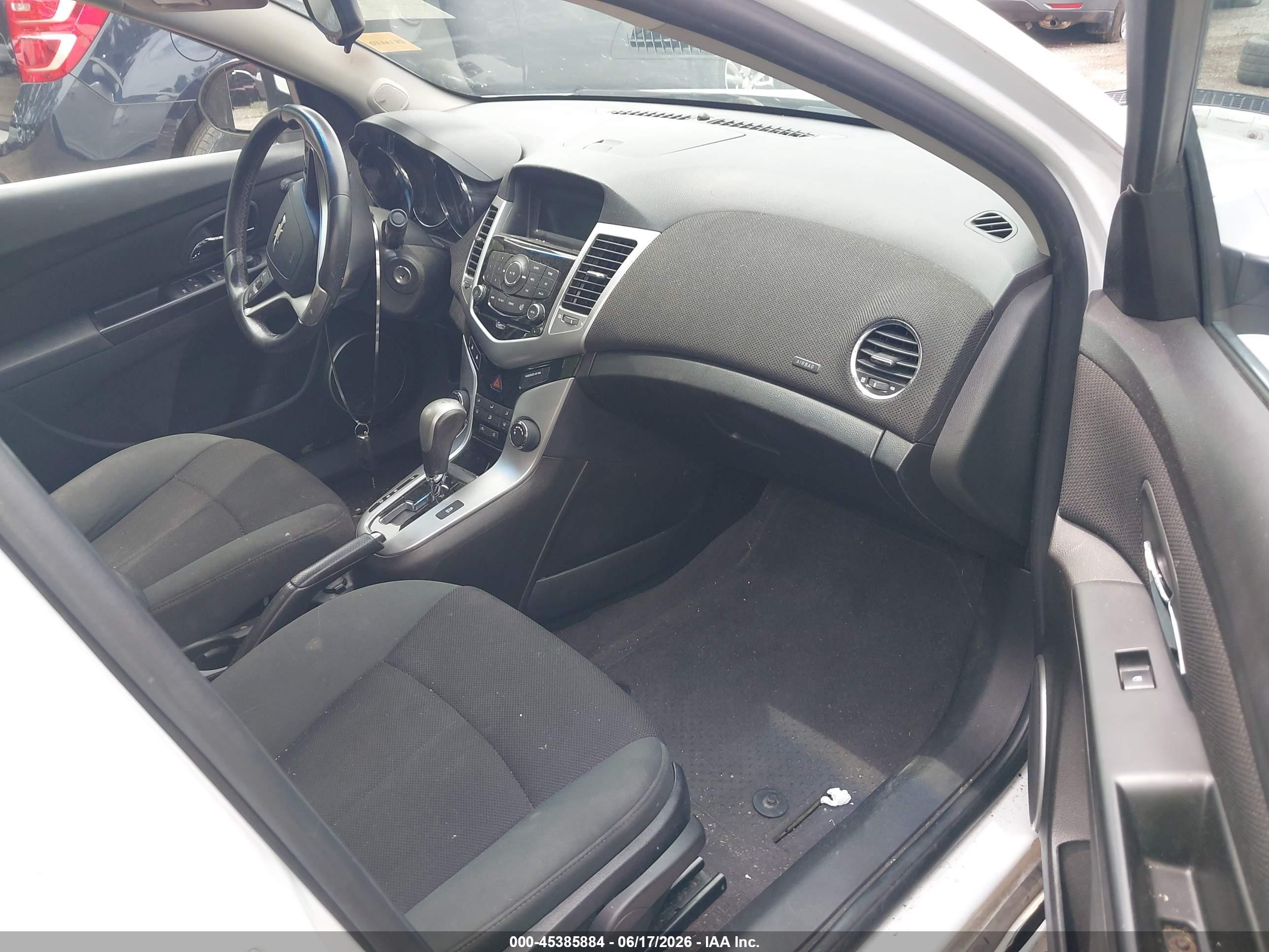 2011 Chevrolet Cruze 1lt White vin: 1G1PF5S98B7246089