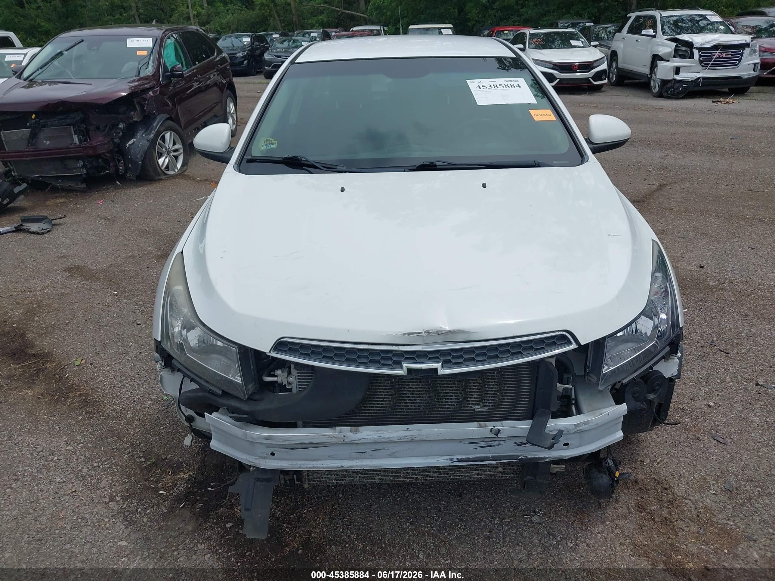2011 Chevrolet Cruze 1lt White vin: 1G1PF5S98B7246089