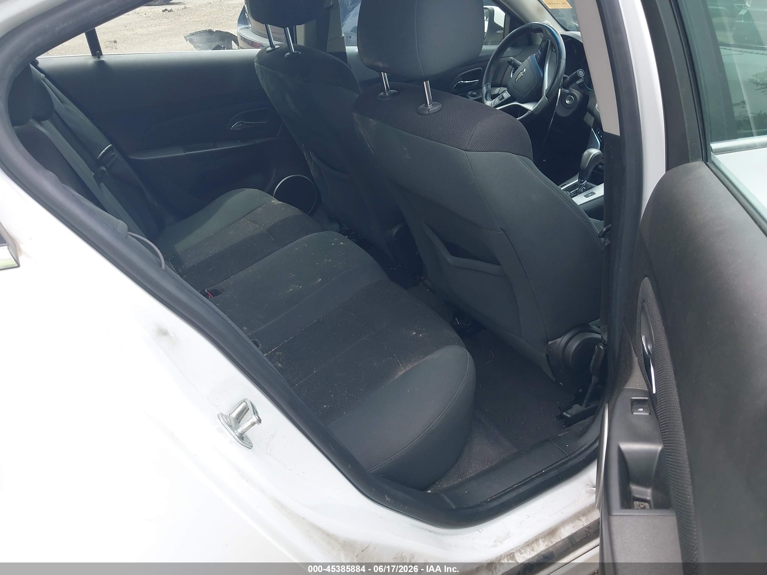 2011 Chevrolet Cruze 1lt White vin: 1G1PF5S98B7246089