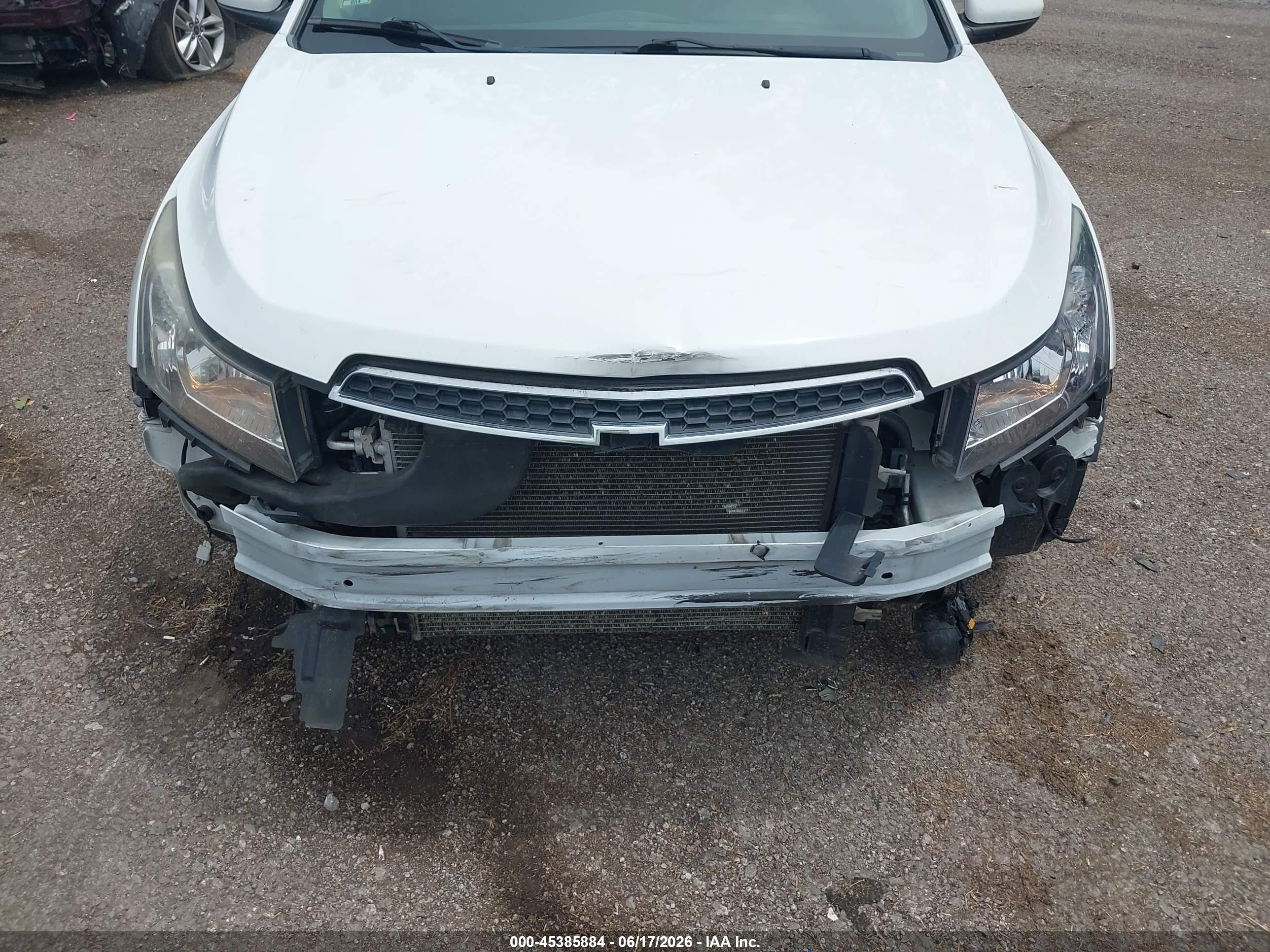 2011 Chevrolet Cruze 1lt White vin: 1G1PF5S98B7246089