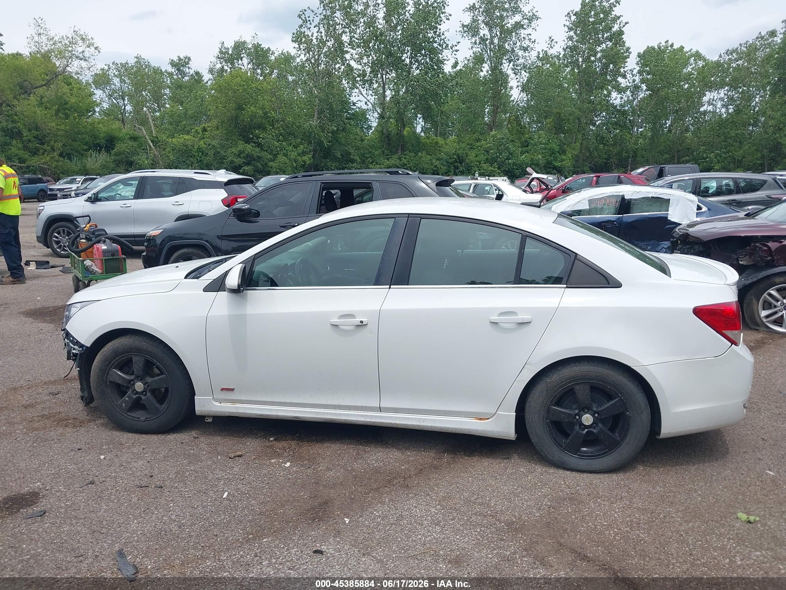 2011 Chevrolet Cruze 1lt White vin: 1G1PF5S98B7246089