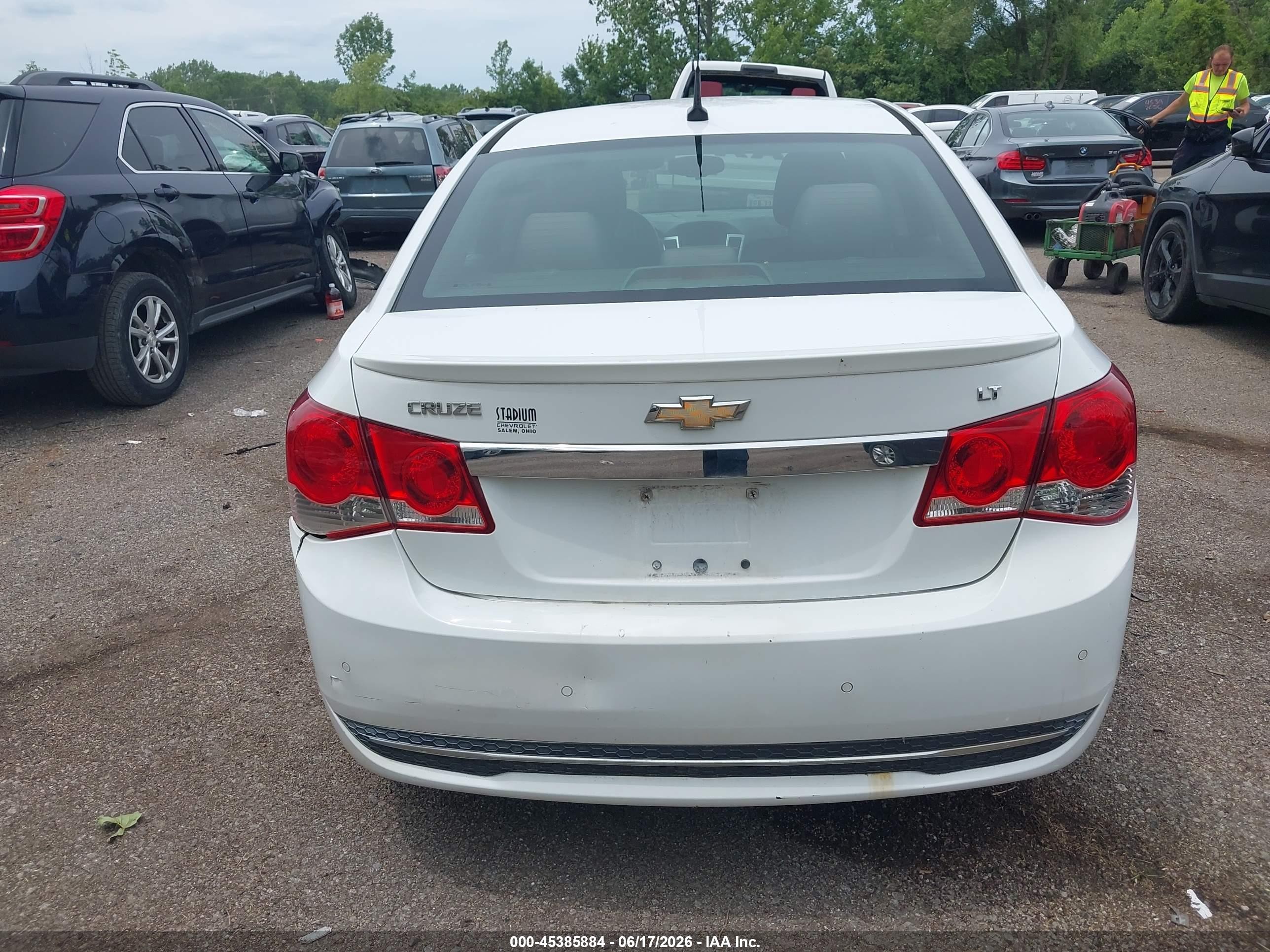 2011 Chevrolet Cruze 1lt White vin: 1G1PF5S98B7246089